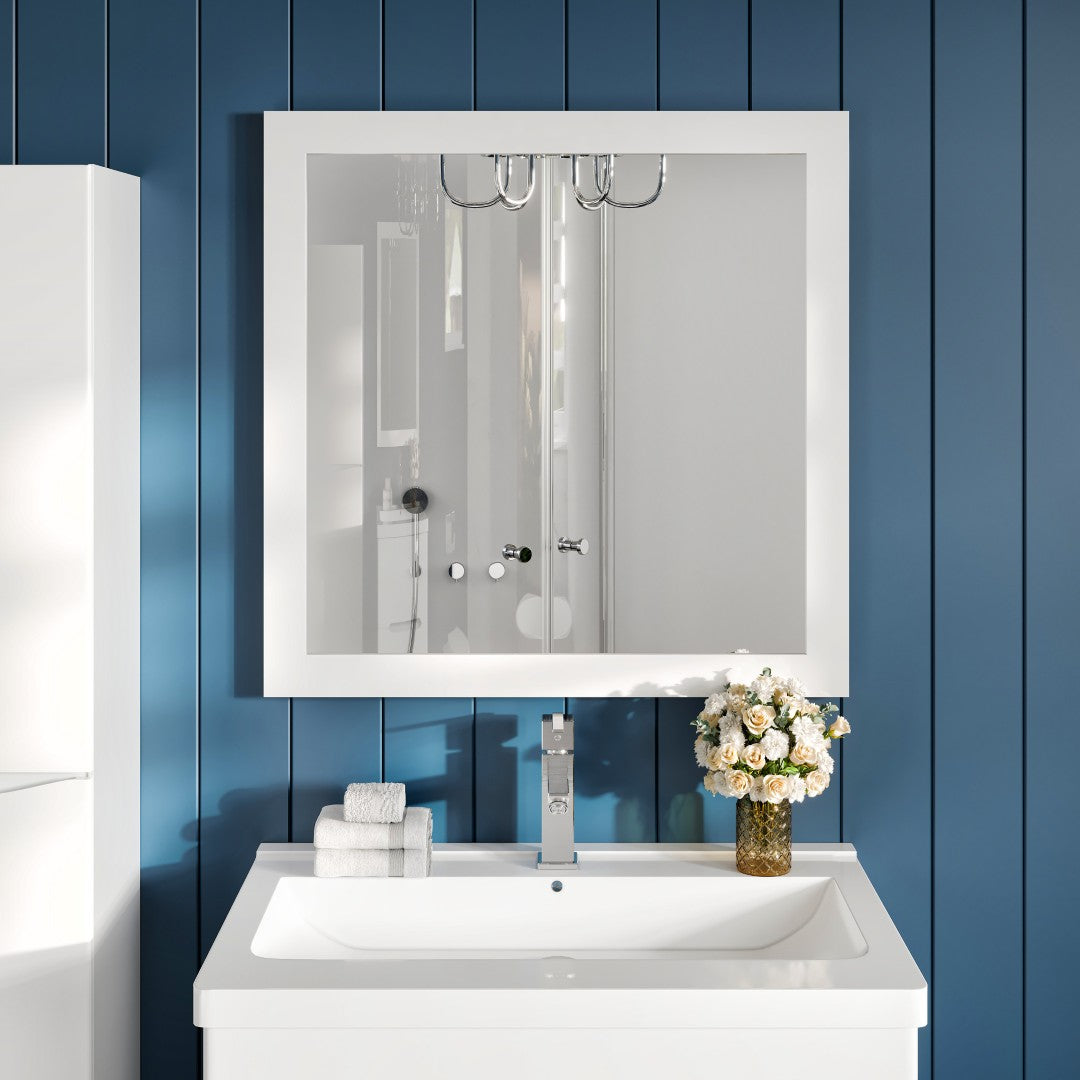 Eviva Sun Wooden Framed Mirror