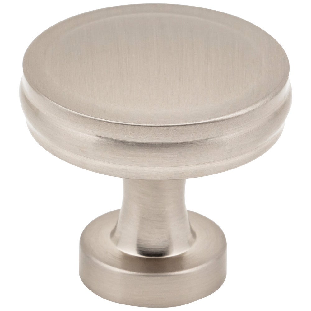 Hardware Resources 1-3/8" Diameter Satin Nickel Jules Cabinet Knob