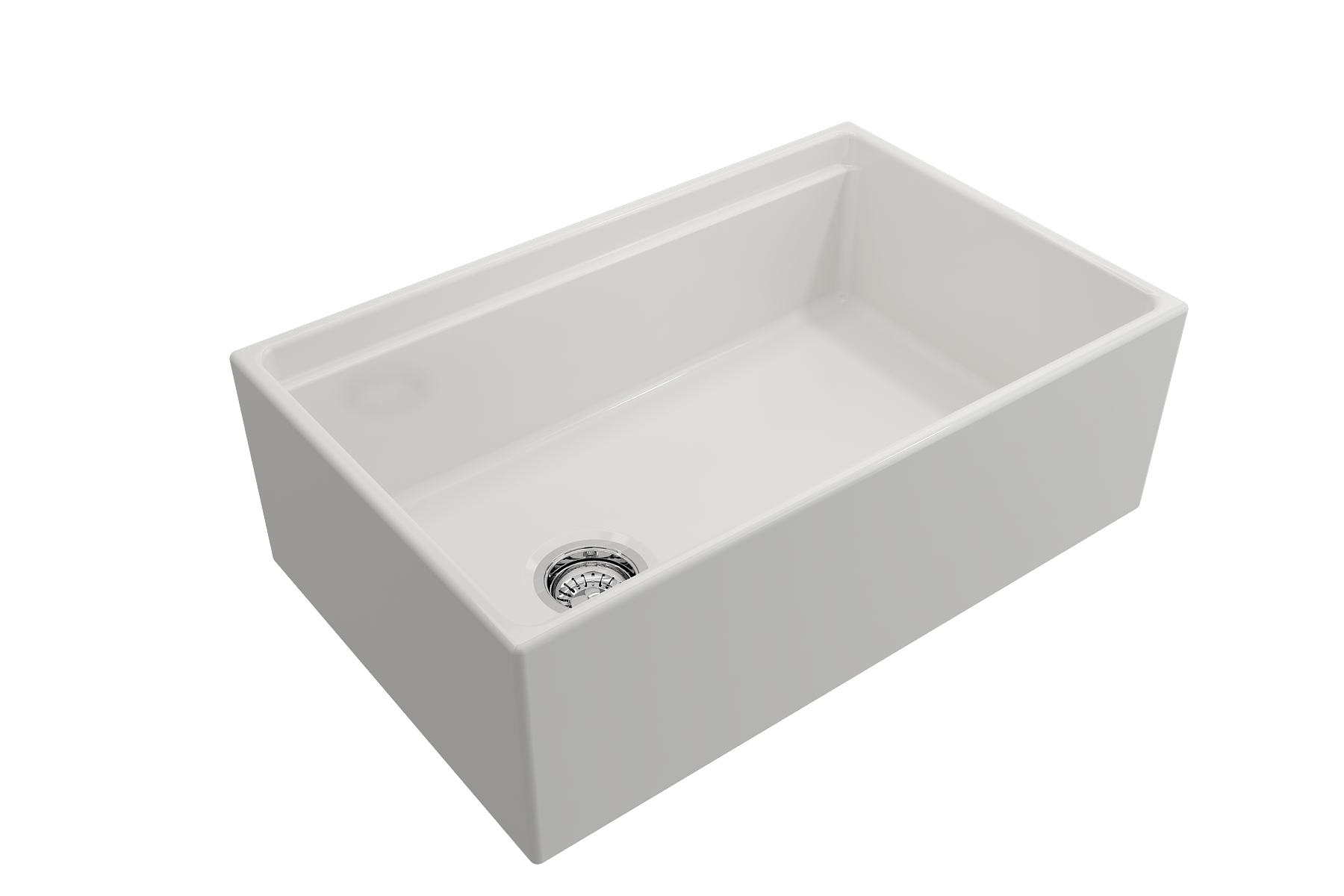 Contempo Step-Rim Apron Front Fireclay 30 in. Single Bowl Kitchen Sink with Integrated Work Station & Accessories 1344