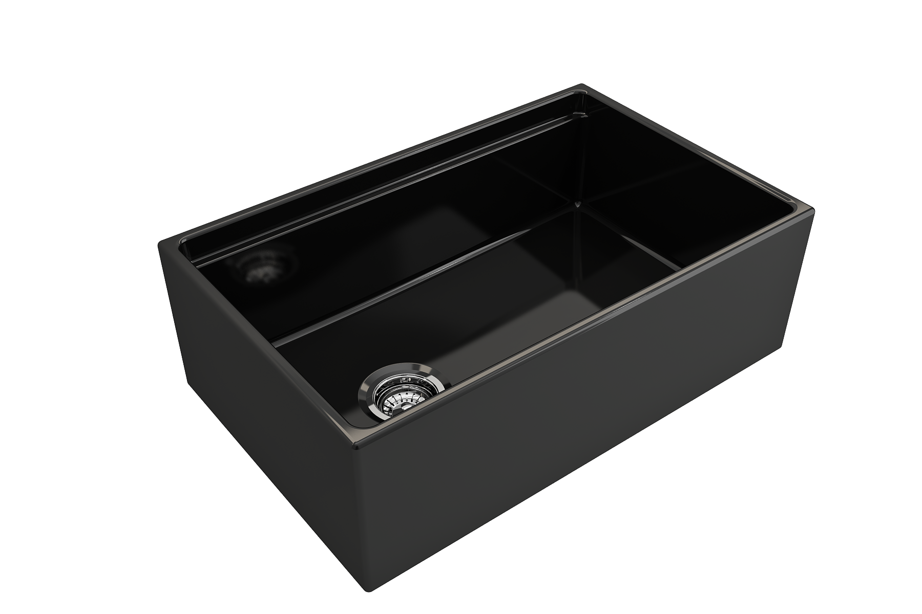 Contempo Step-Rim Apron Front Fireclay 30 in. Single Bowl Kitchen Sink with Integrated Work Station & Accessories 1344