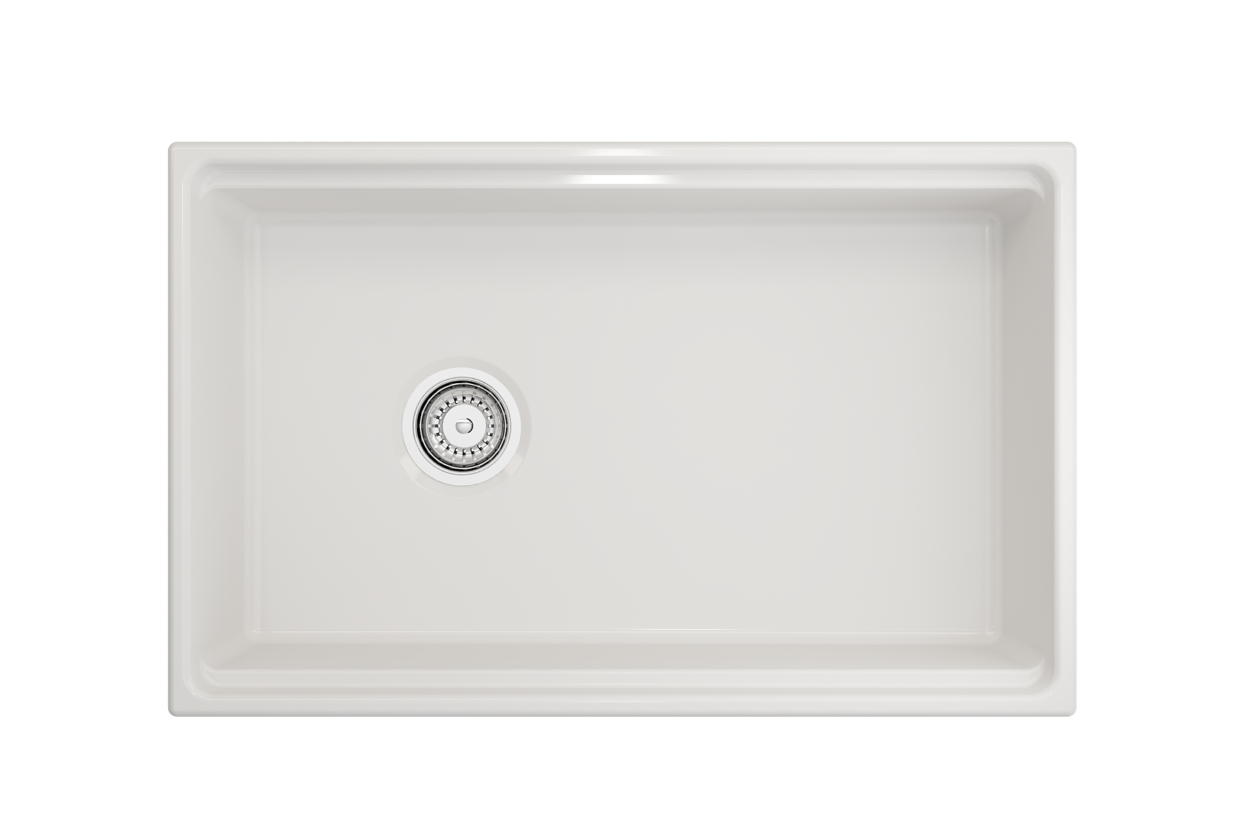 Contempo Step-Rim Apron Front Fireclay 30 in. Single Bowl Kitchen Sink with Integrated Work Station & Accessories 1344