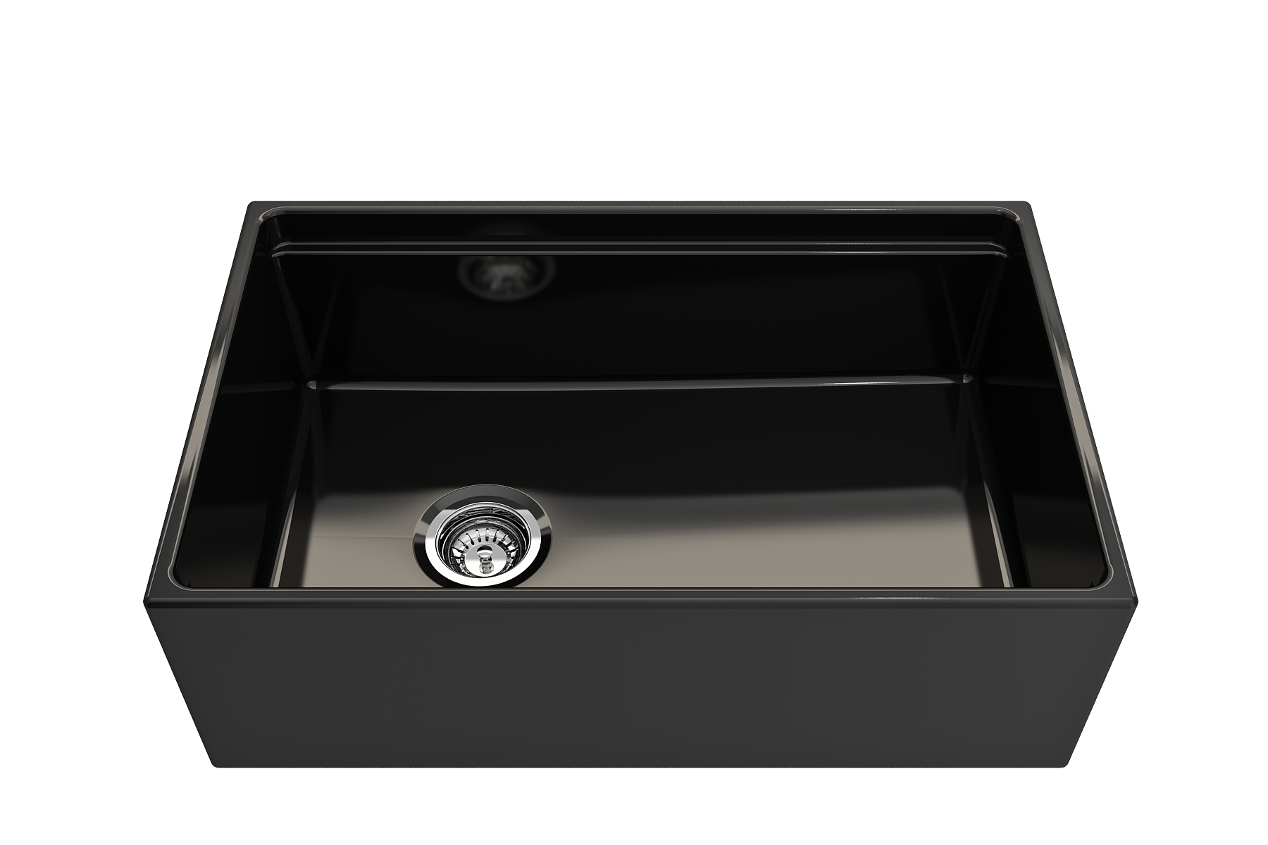 Contempo Step-Rim Apron Front Fireclay 30 in. Single Bowl Kitchen Sink with Integrated Work Station & Accessories 1344