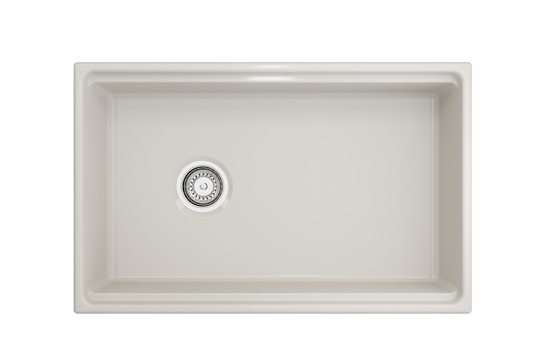 Contempo Step-Rim Apron Front Fireclay 30 in. Single Bowl Kitchen Sink with Integrated Work Station & Accessories 1344