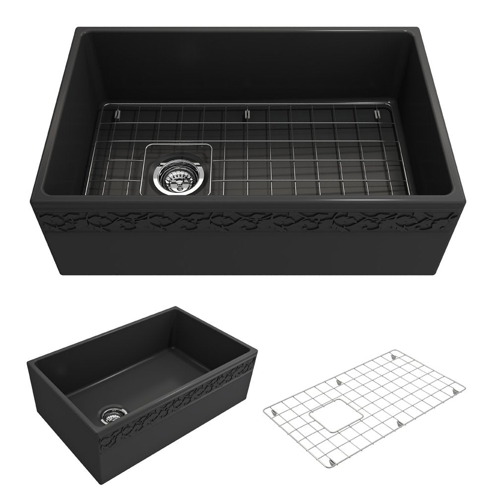 VIGNETO 30 Fireclay Apron-Front Farmhouse Sinks