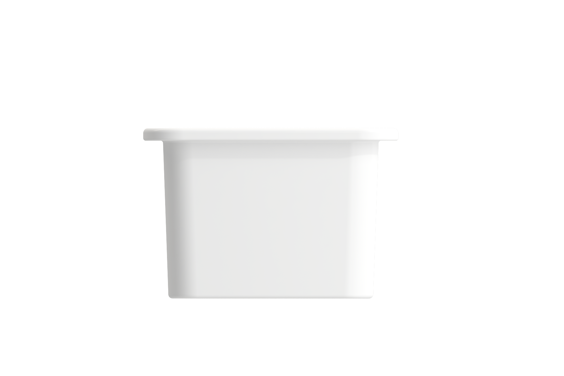 Sotto Dual-mount Fireclay 12 in. Single Bowl Bar Sink with Strainer 1358