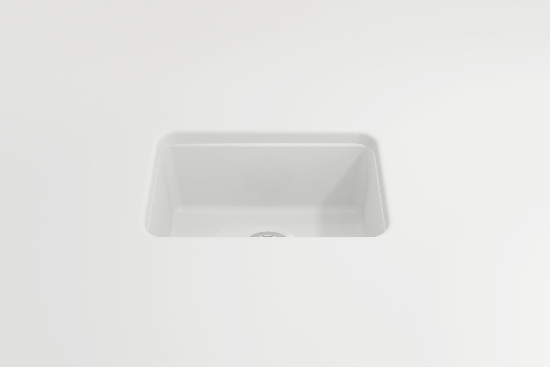 Sotto Dual-mount Fireclay 12 in. Single Bowl Bar Sink with Strainer 1358