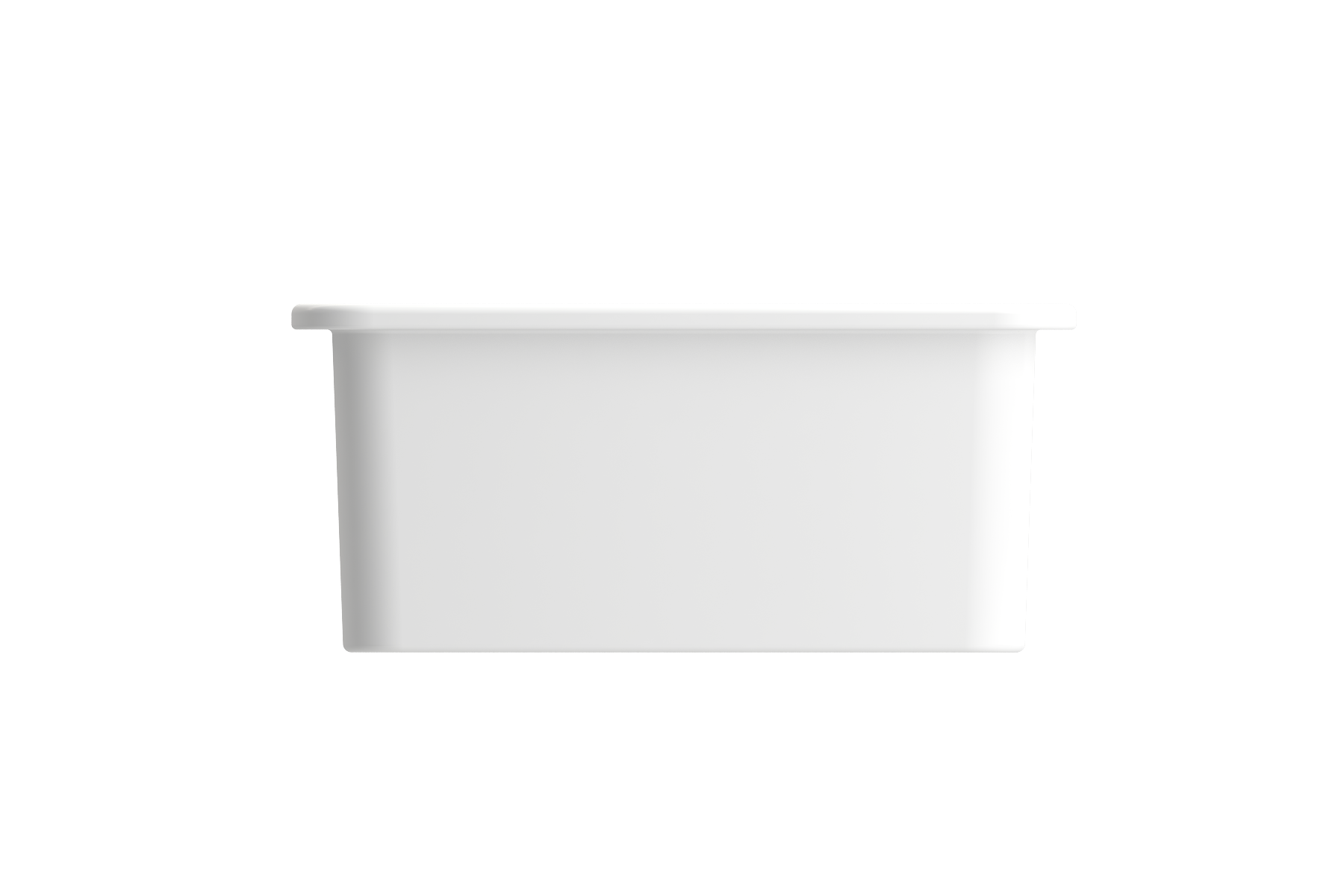 Sotto Dual-mount Fireclay 12 in. Single Bowl Bar Sink with Strainer 1358
