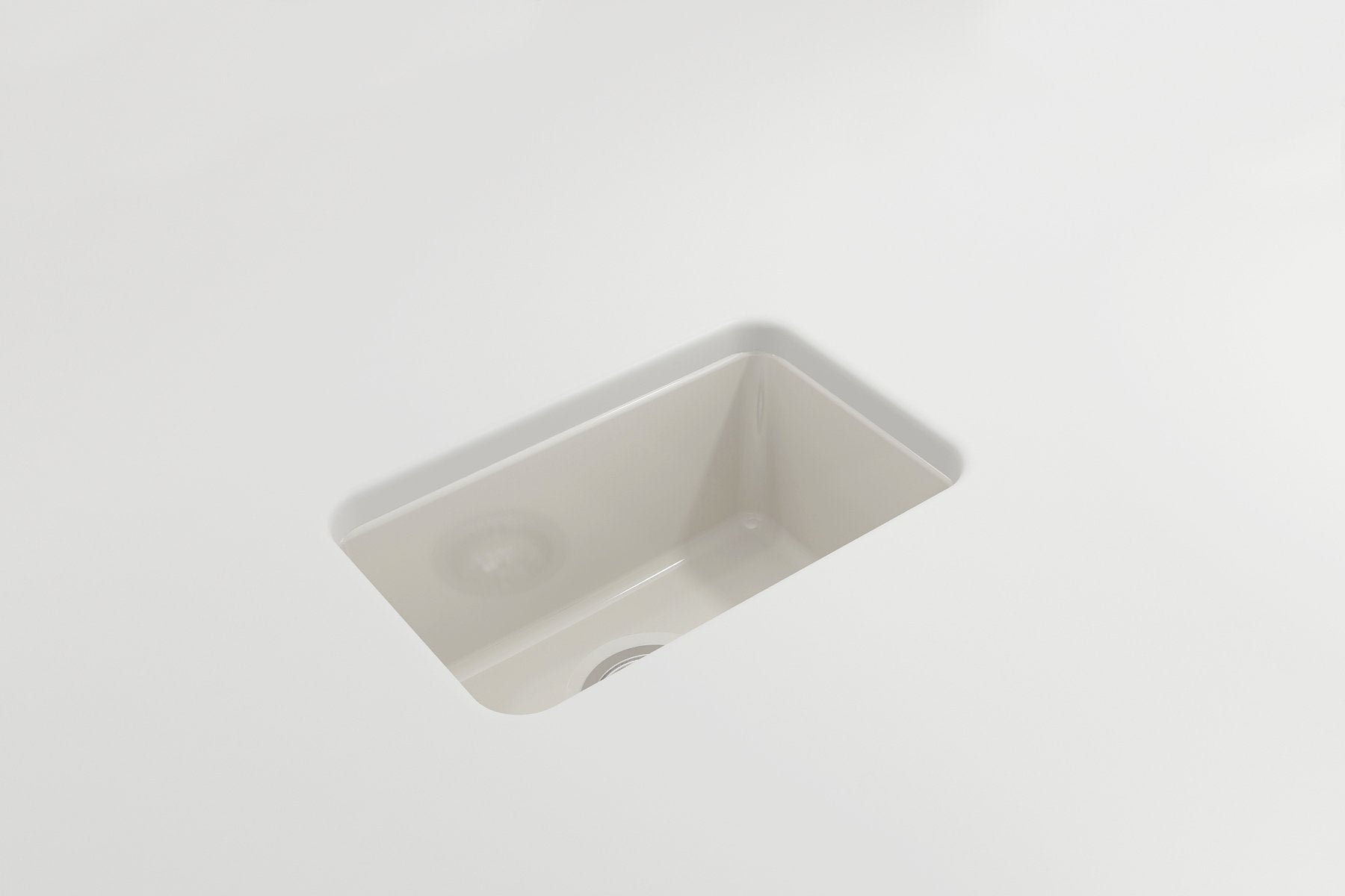 Sotto Dual-mount Fireclay 12 in. Single Bowl Bar Sink with Strainer 1358