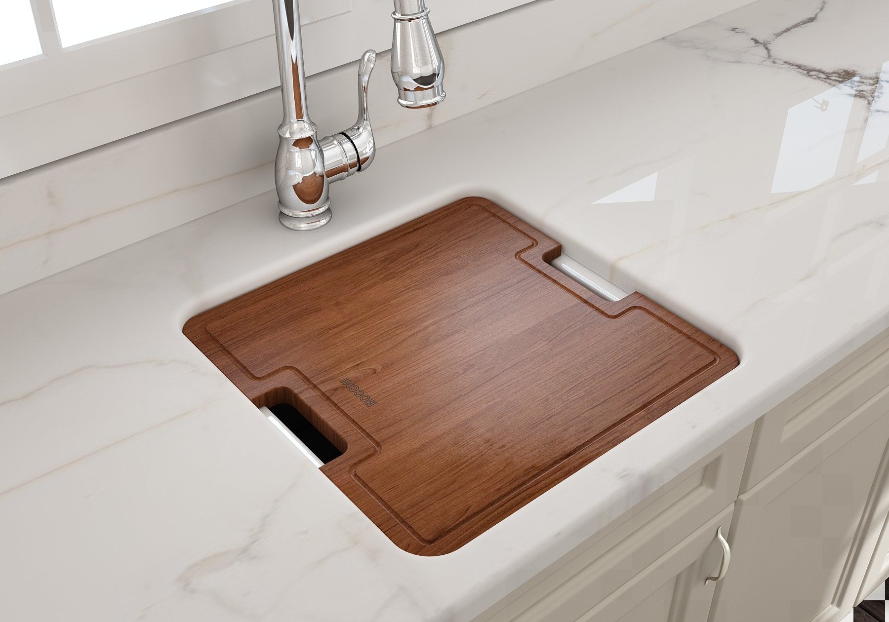 Sotto Dual-mount Fireclay 18 in. Single Bowl Bar Sink with Protective Bottom Grid and Strainer 1359