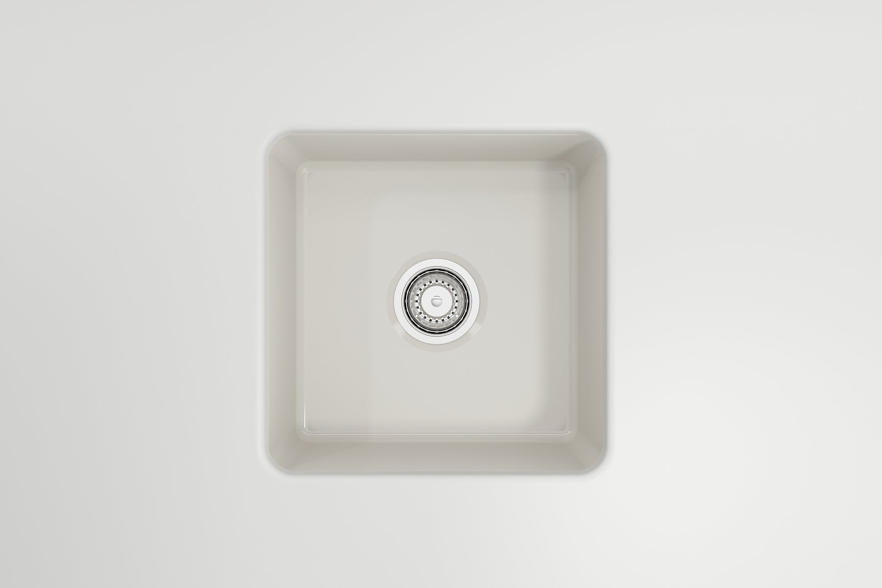 Sotto Dual-mount Fireclay 18 in. Single Bowl Bar Sink with Protective Bottom Grid and Strainer 1359