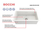 Sotto Dual-mount Fireclay 32 in. Single Bowl Kitchen Sink with Protective Bottom Grid and Strainer 1362