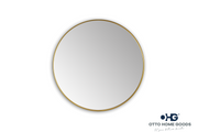 30" Round Gold Mirror – Series Otto