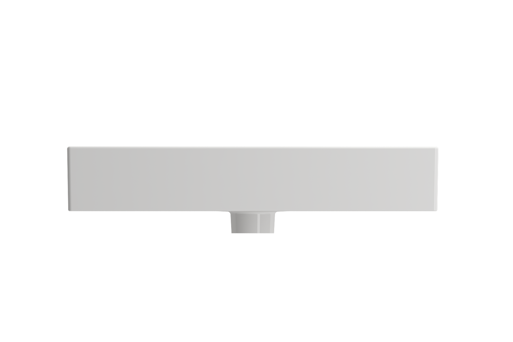 Milano Wall-Mounted Sink Fireclay 24 in. 3-Hole with Overflow 1376