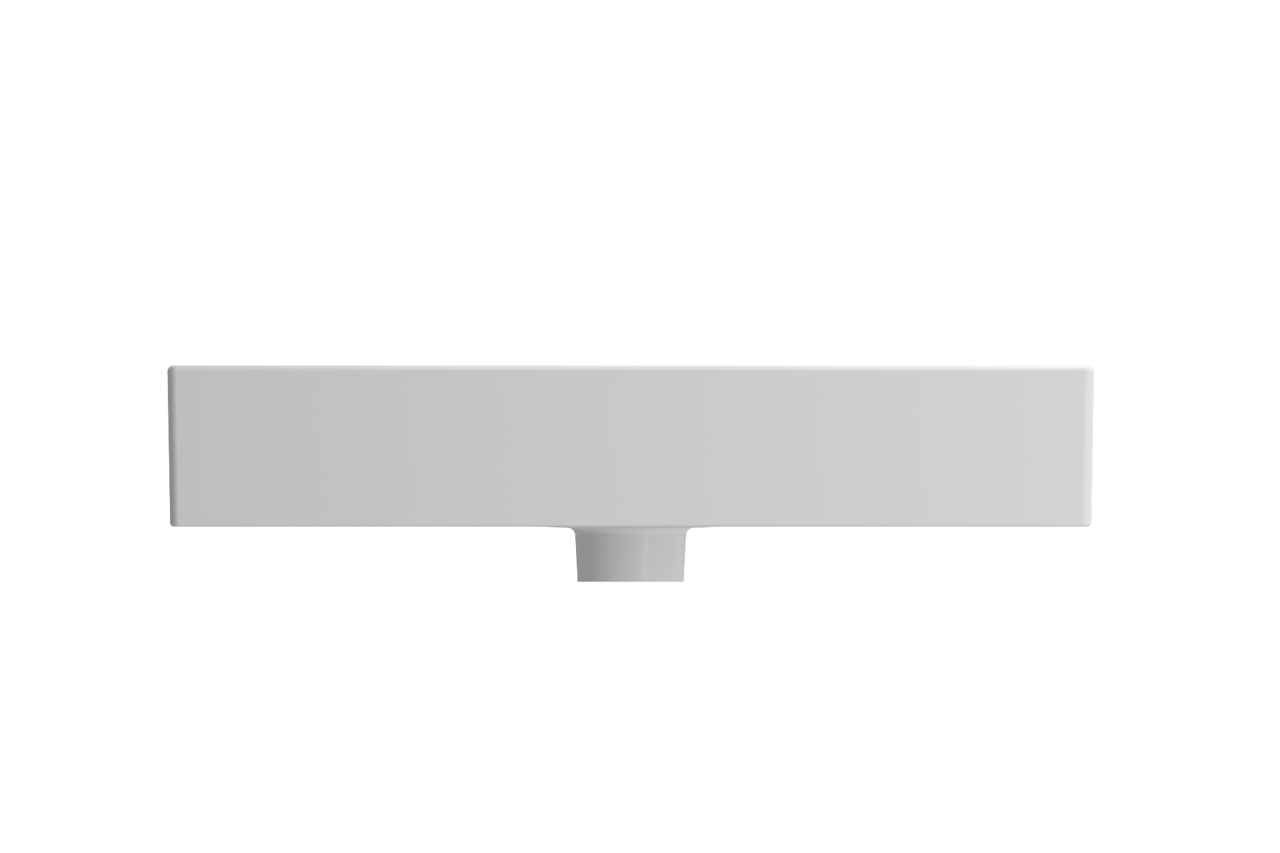 Milano Wall-Mounted Sink Fireclay 24 in. 3-Hole with Overflow 1376