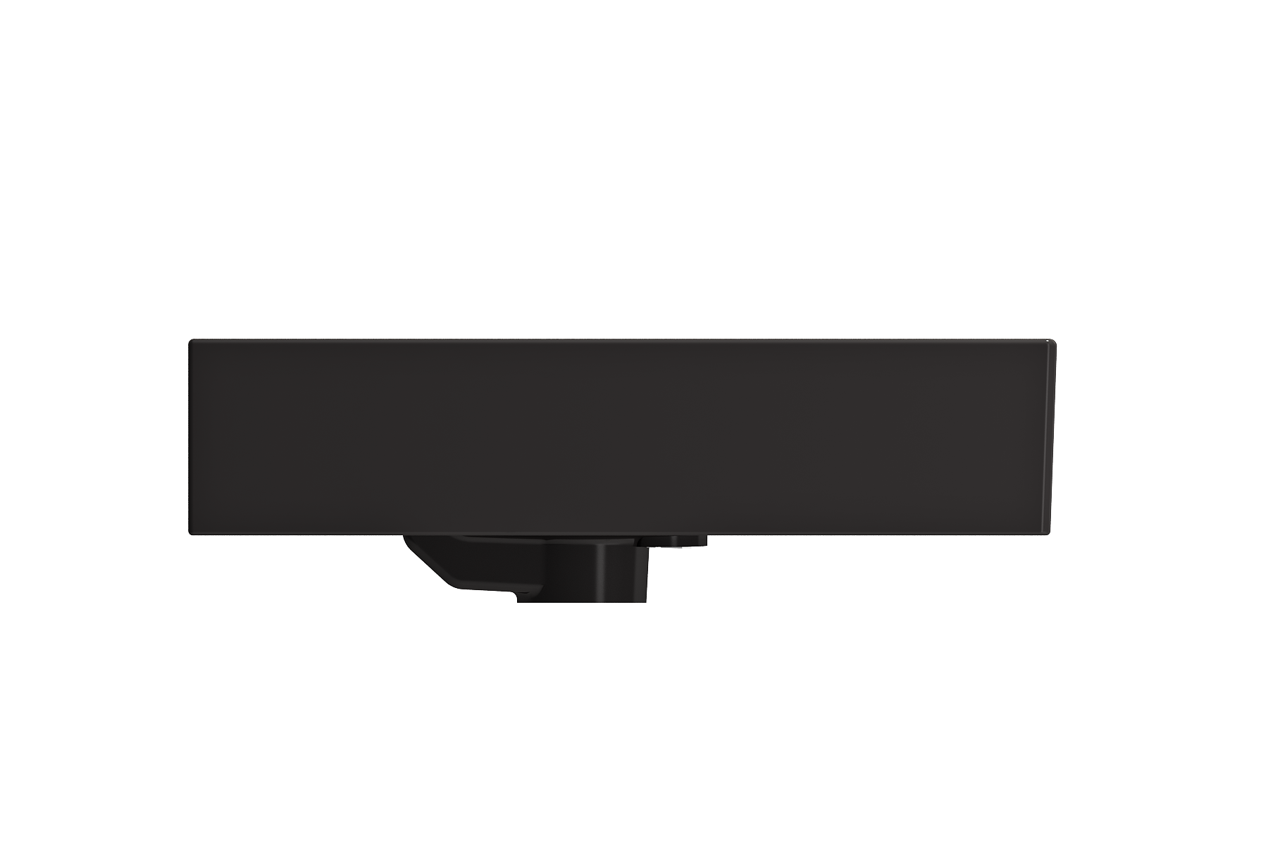 Milano Wall-Mounted Sink Fireclay 24 in. 1-Hole with Overflow 1376
