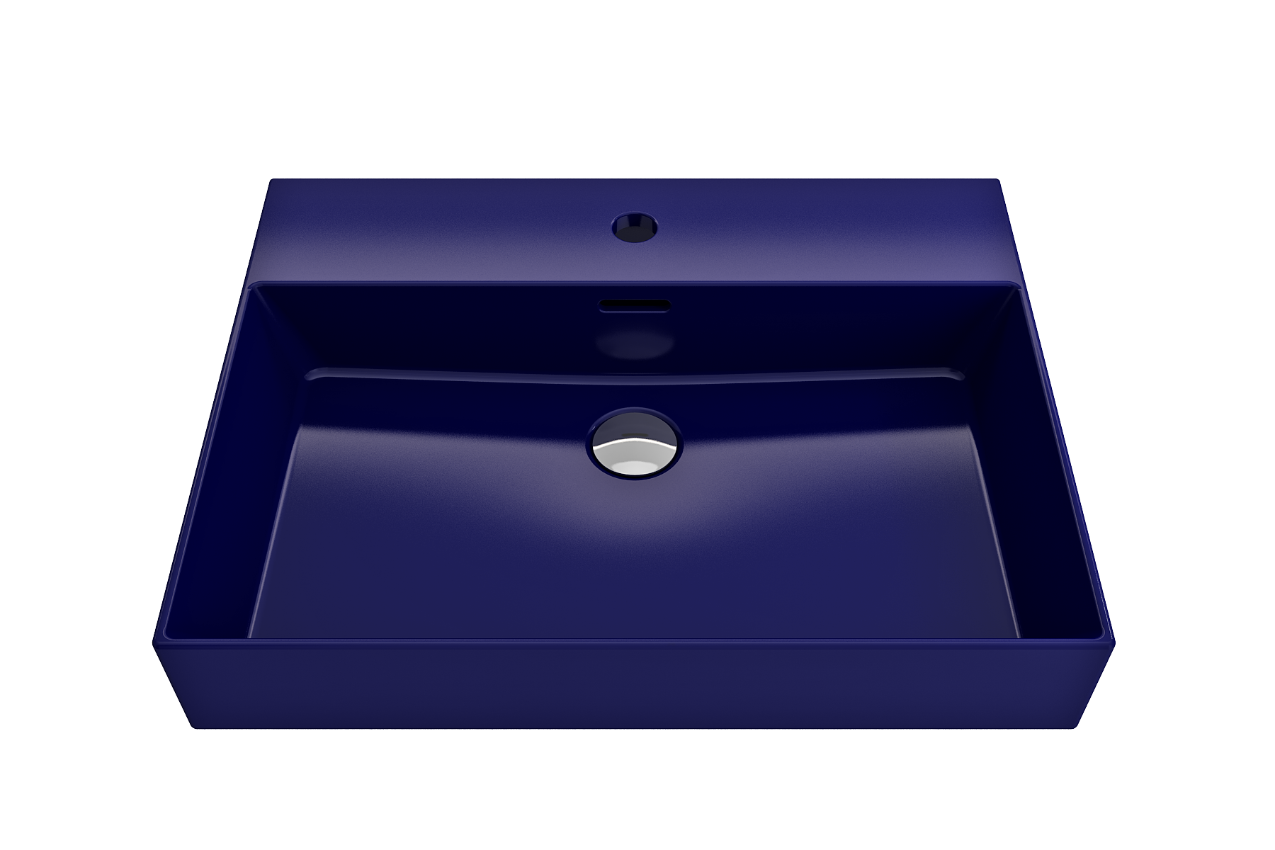 Milano Wall-Mounted Sink Fireclay 24 in. 1-Hole with Overflow 1376