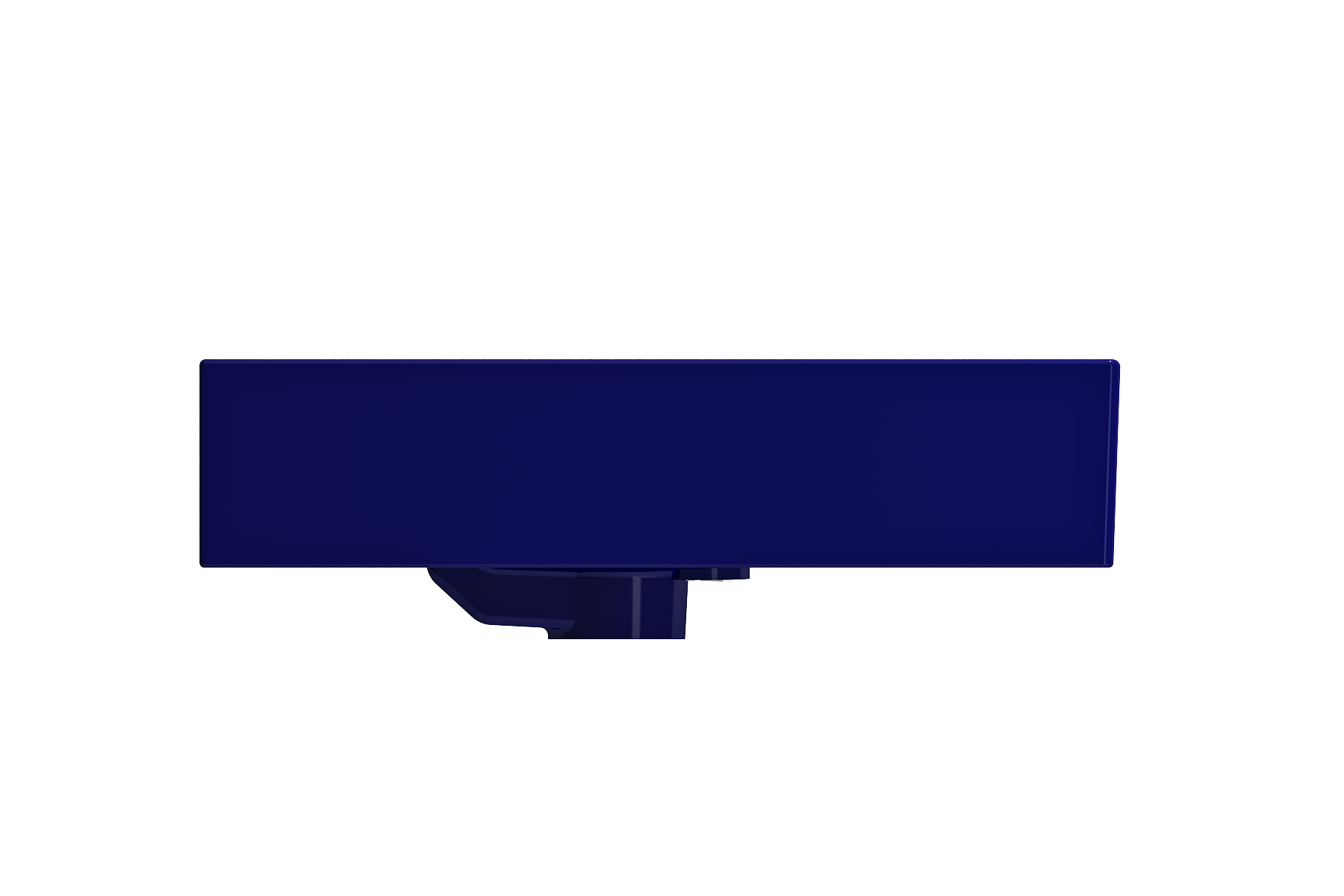 Milano Wall-Mounted Sink Fireclay 24 in. 1-Hole with Overflow 1376