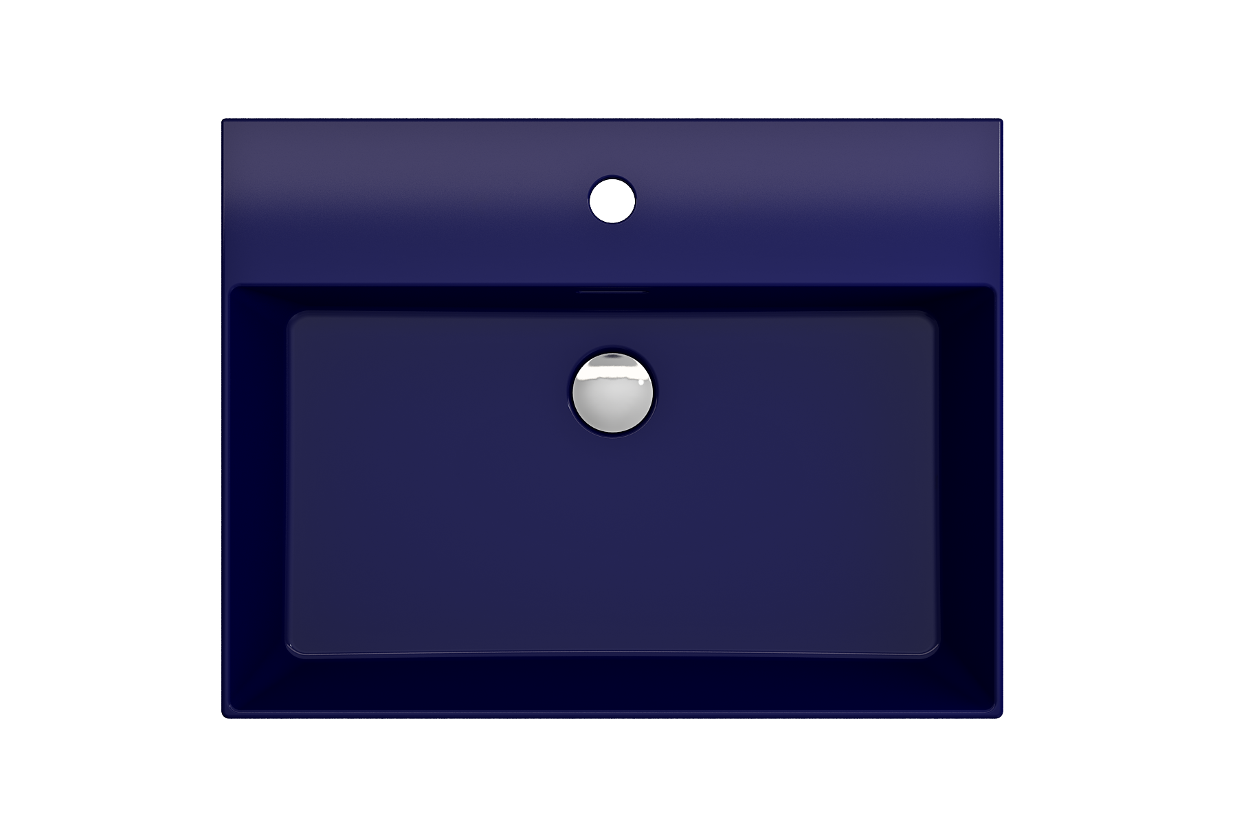 Milano Wall-Mounted Sink Fireclay 24 in. 1-Hole with Overflow 1376