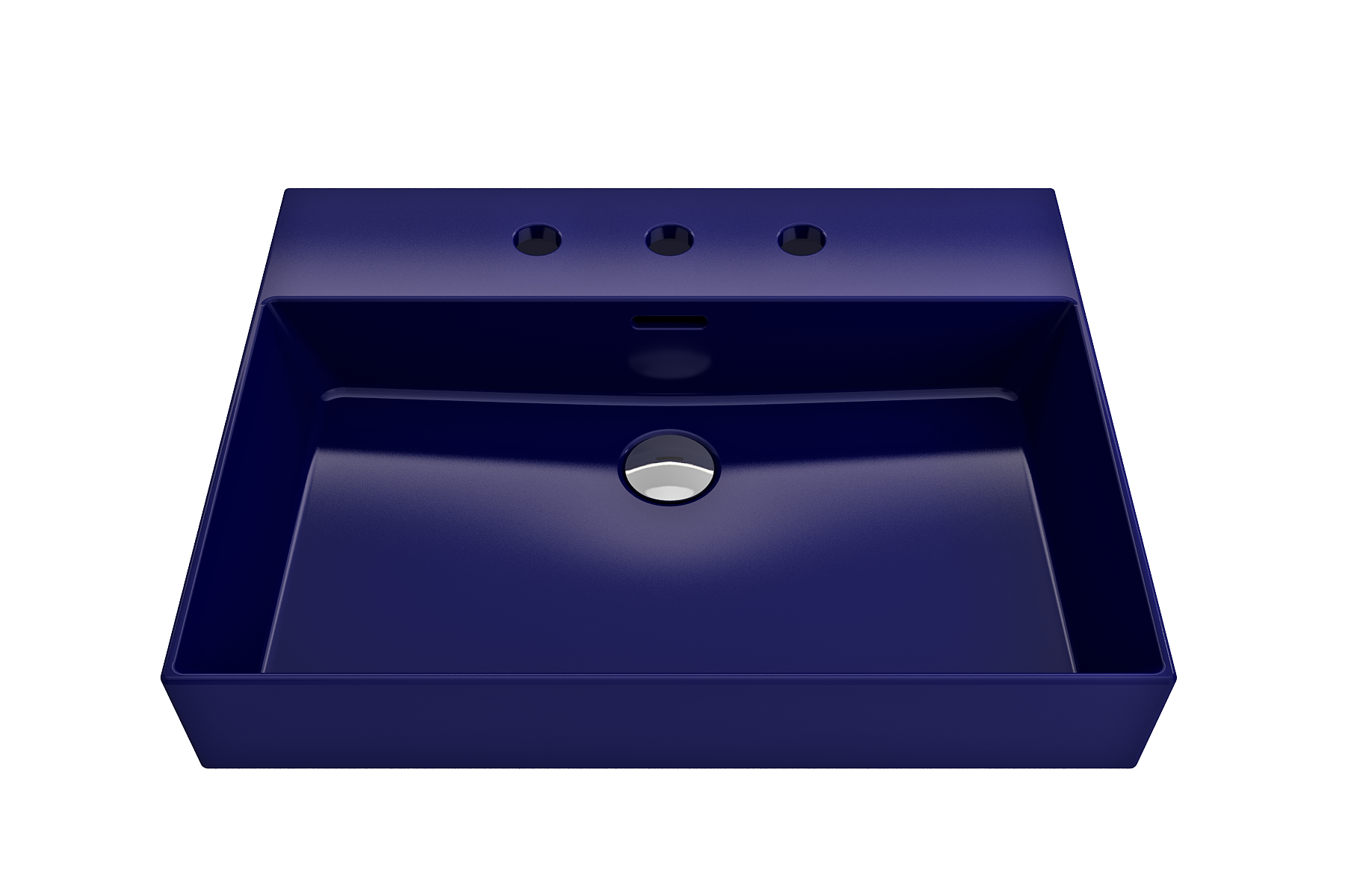 Milano Wall-Mounted Sink Fireclay 24 in. 3-Hole with Overflow 1376