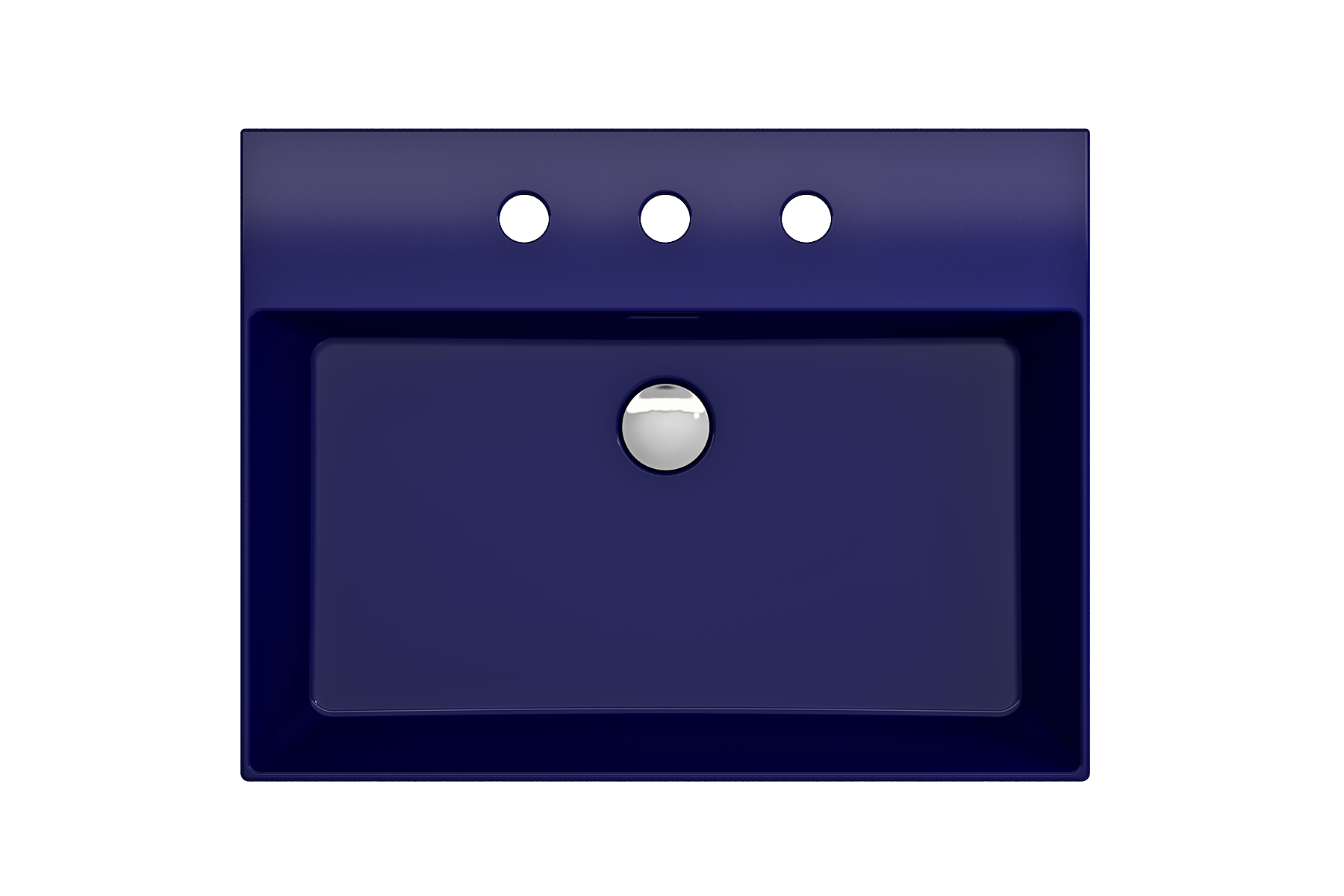 Milano Wall-Mounted Sink Fireclay 24 in. 3-Hole with Overflow 1376