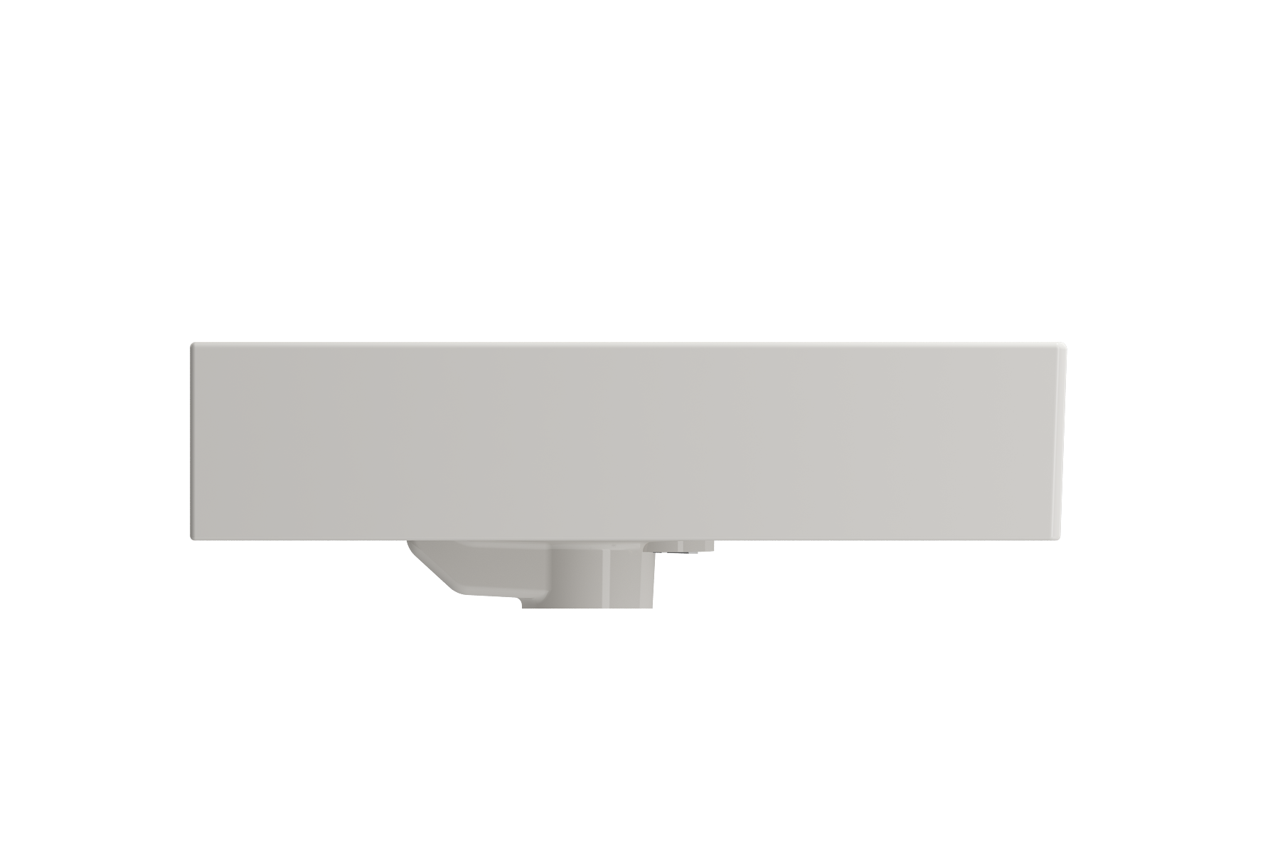 Milano Wall-Mounted Sink Fireclay 24 in. 1-Hole with Overflow 1376