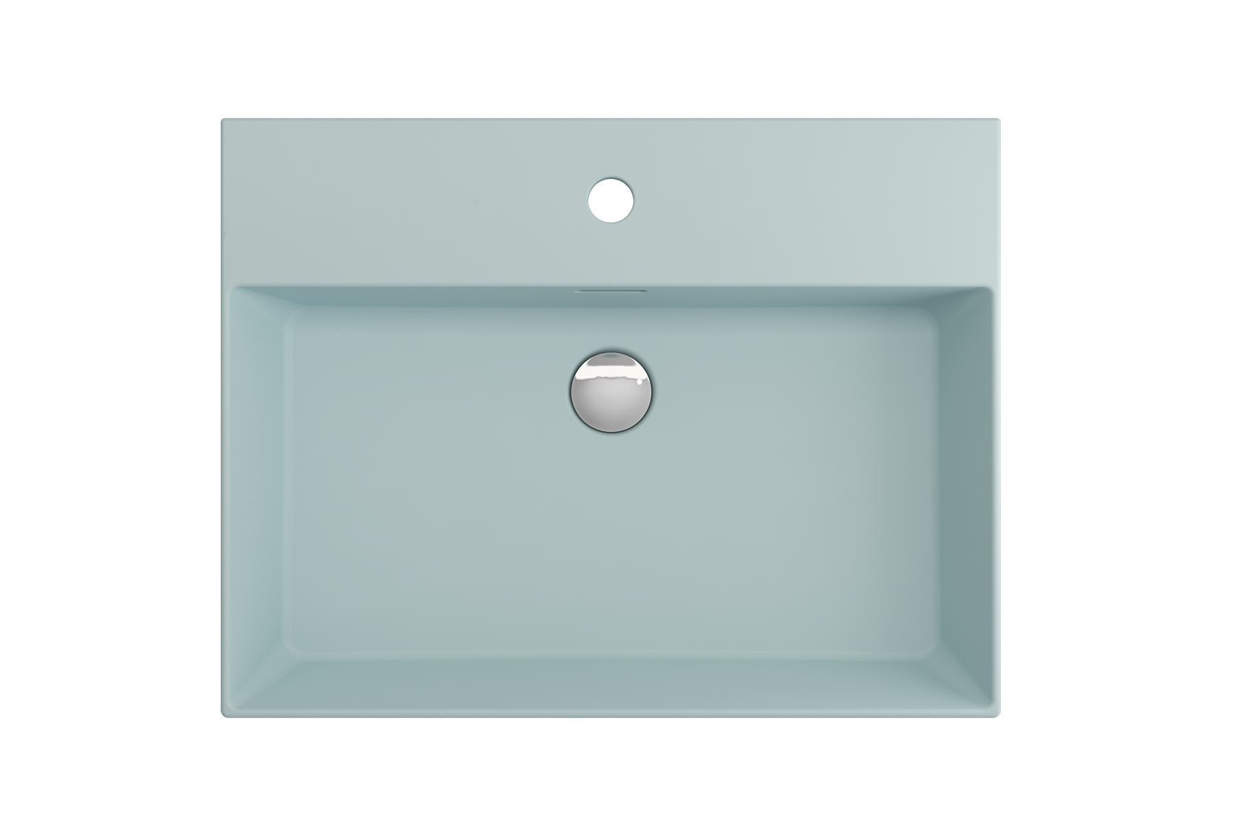 Milano Wall-Mounted Sink Fireclay 24 in. 1-Hole with Overflow 1376