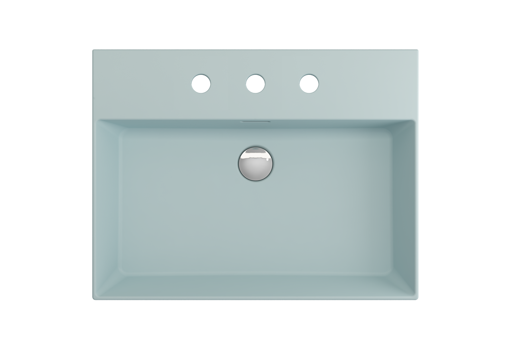 Milano Wall-Mounted Sink Fireclay 24 in. 3-Hole with Overflow 1376