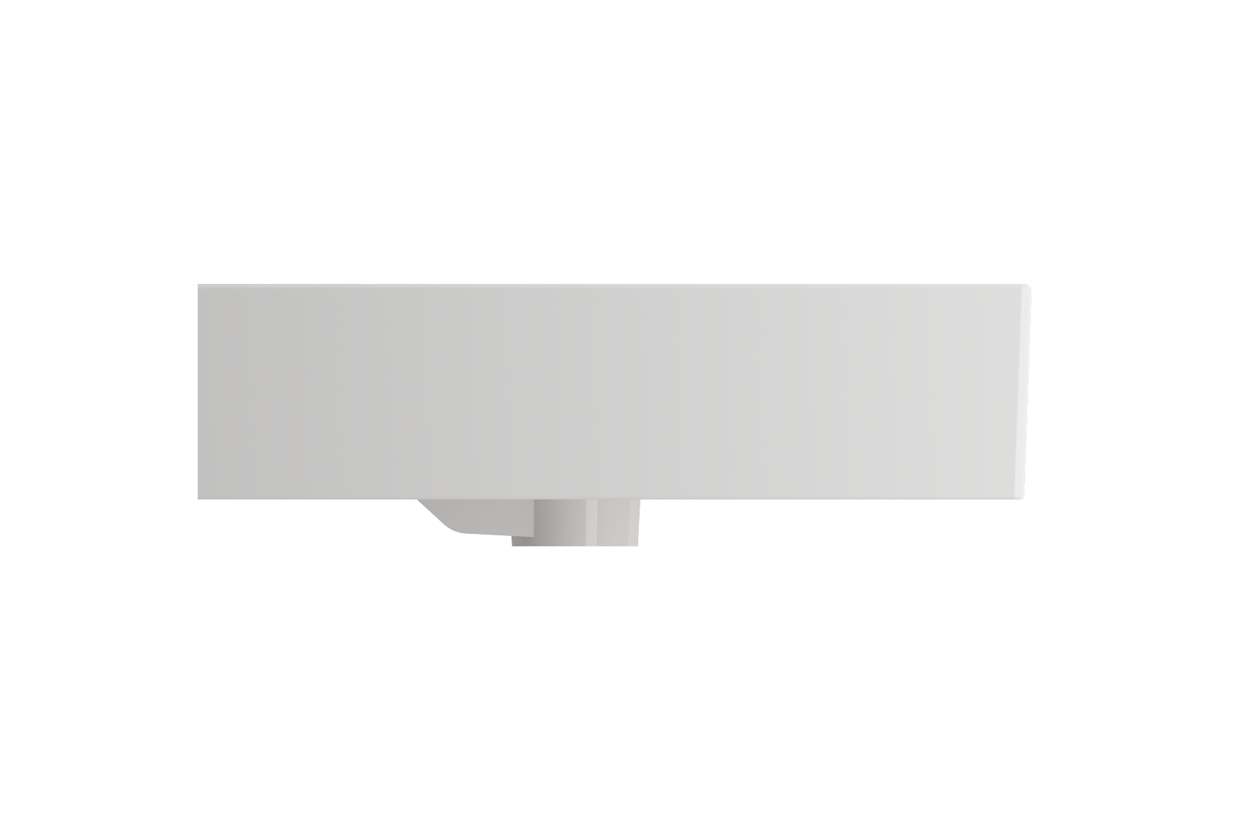 Milano Wall-Mounted Sink Fireclay 32 in. 1-Hole with Overflow 1377