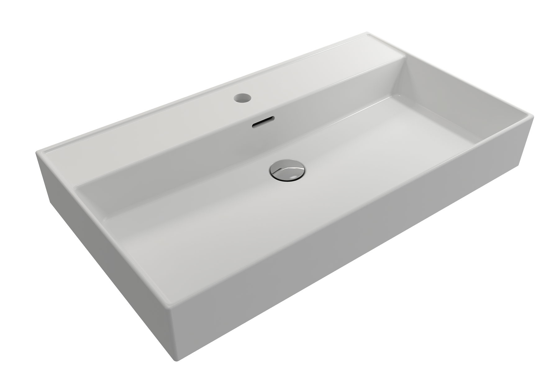 Milano Wall-Mounted Sink Fireclay 32 in. 1-Hole with Overflow 1377
