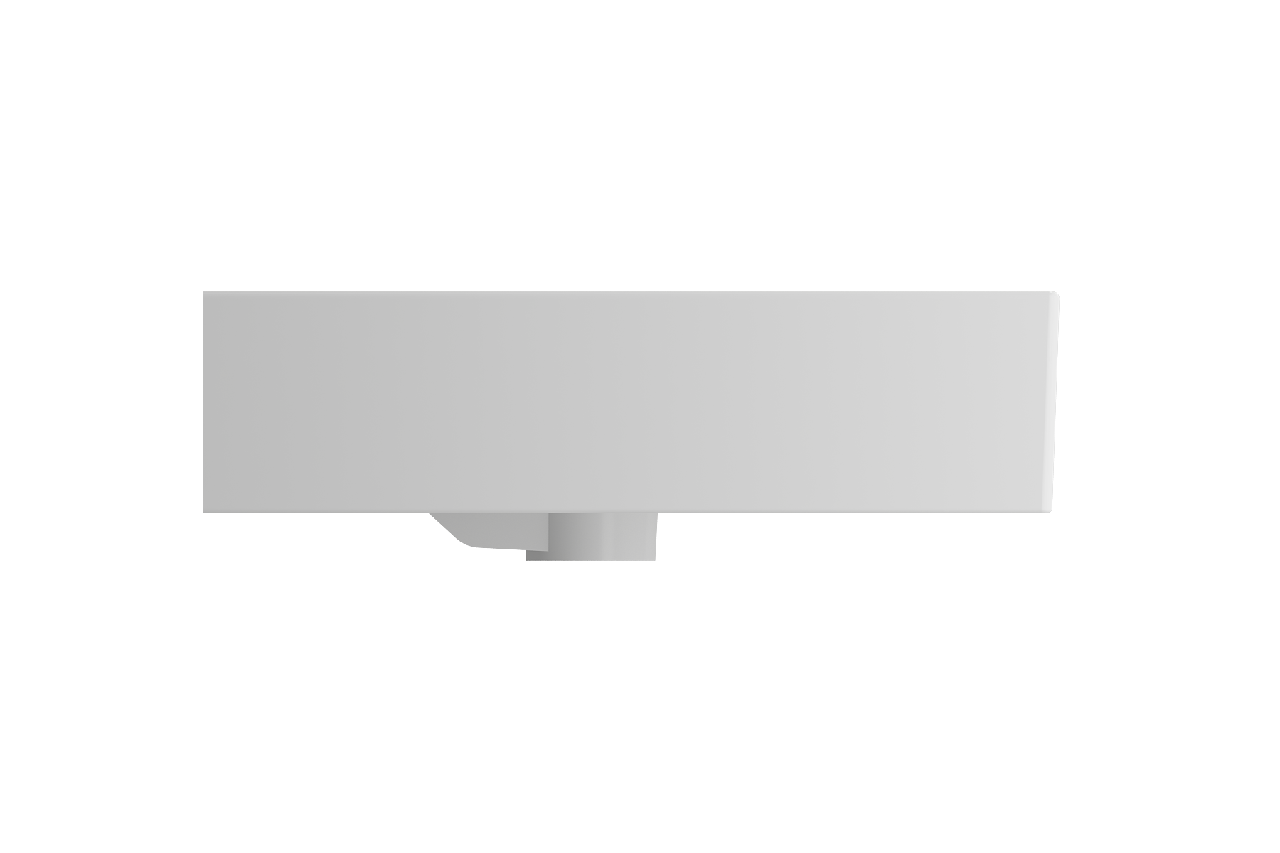 Milano Wall-Mounted Sink Fireclay 32 in. 1-Hole with Overflow 1377