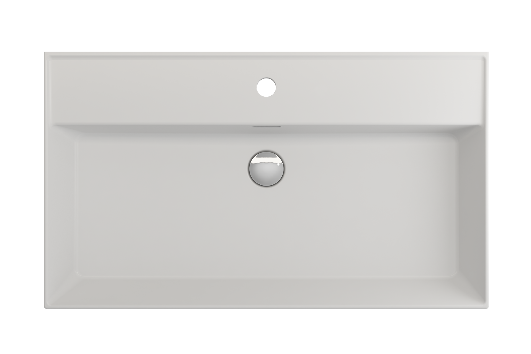 Milano Wall-Mounted Sink Fireclay 32 in. 1-Hole with Overflow 1377
