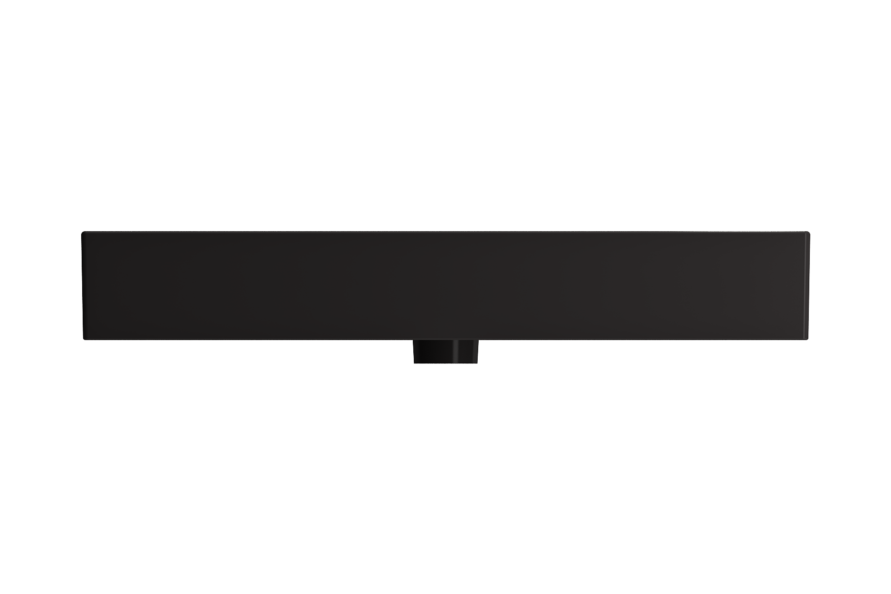 Milano Wall-Mounted Sink Fireclay 32 in. 1-Hole with Overflow 1377