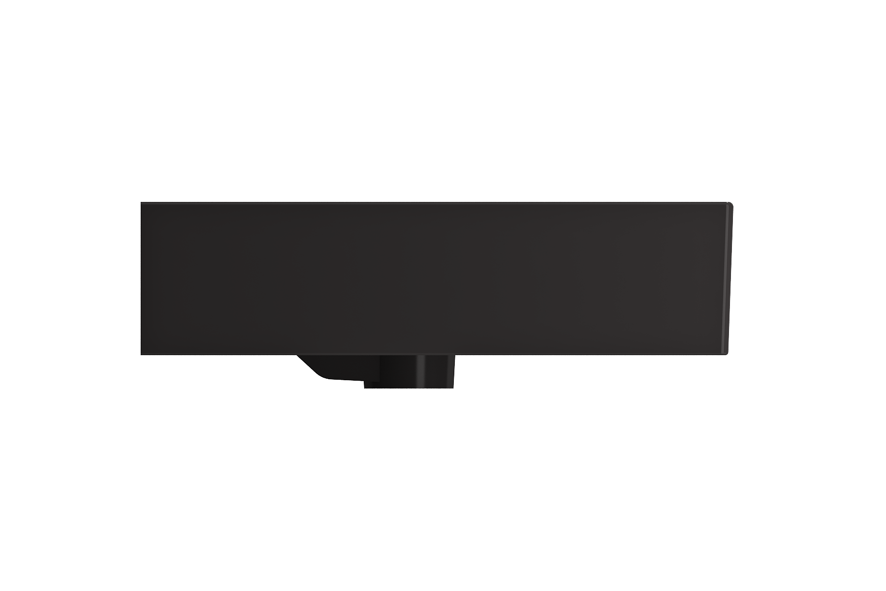 Milano Wall-Mounted Sink Fireclay 32 in. 1-Hole with Overflow 1377
