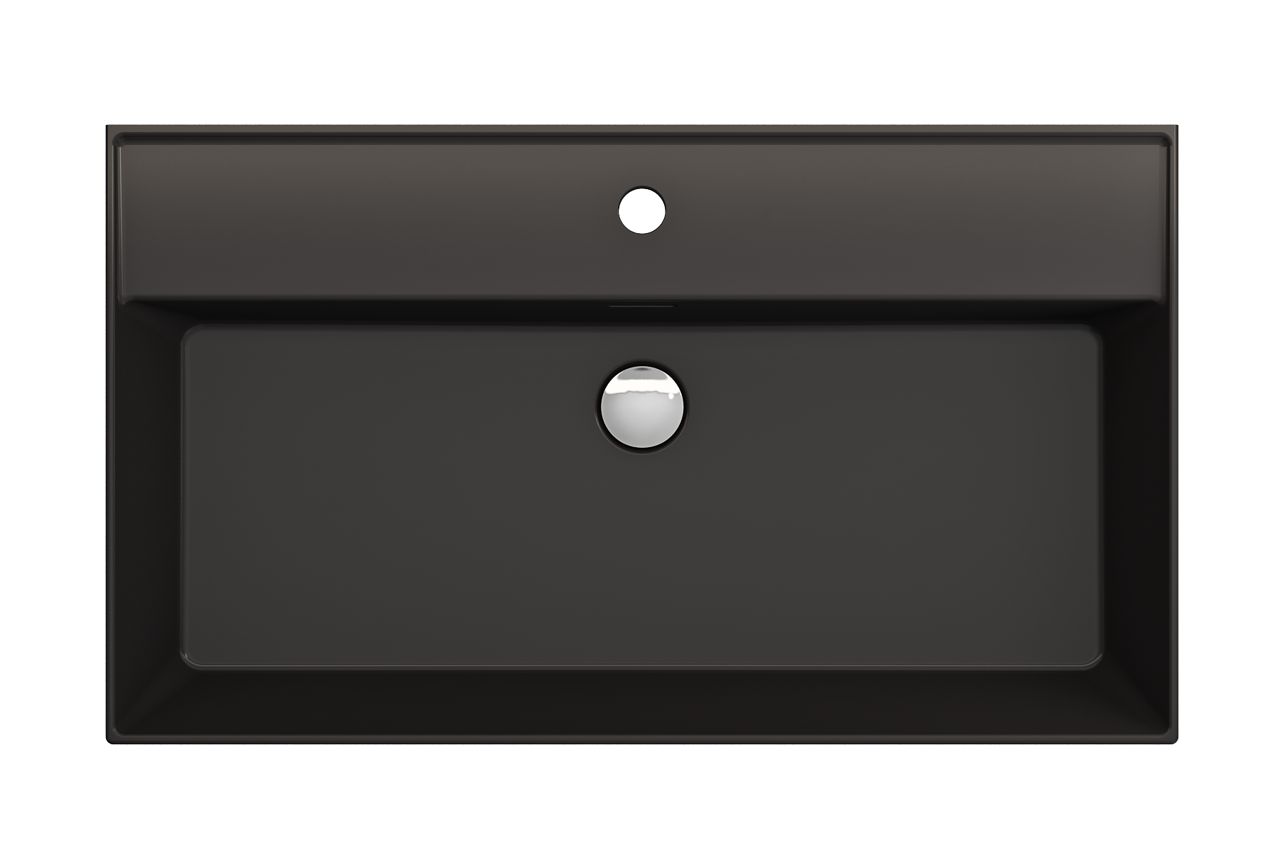 Milano Wall-Mounted Sink Fireclay 32 in. 1-Hole with Overflow 1377