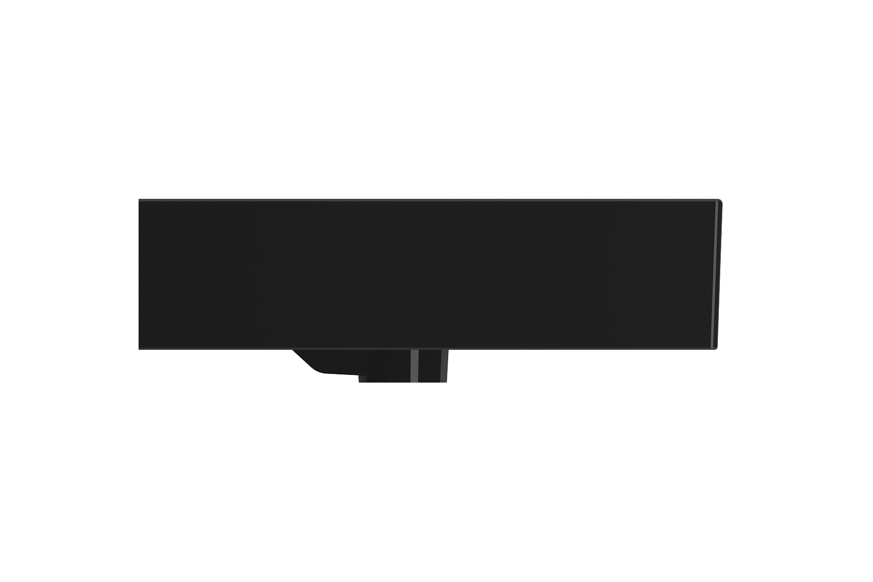 Milano Wall-Mounted Sink Fireclay 32 in. 1-Hole with Overflow 1377