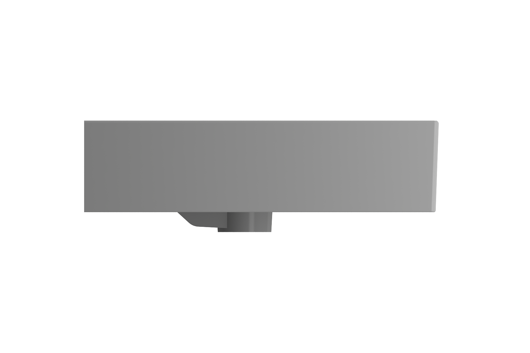 Milano Wall-Mounted Sink Fireclay 32 in. 1-Hole with Overflow 1377