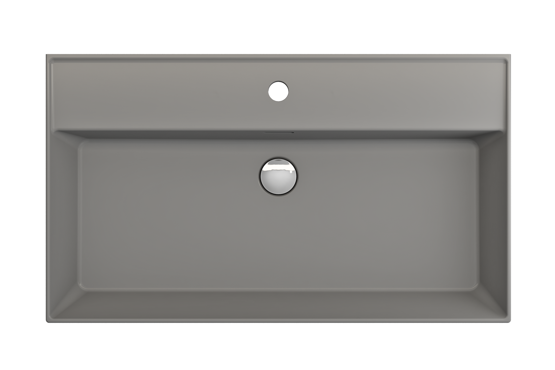 Milano Wall-Mounted Sink Fireclay 32 in. 1-Hole with Overflow 1377