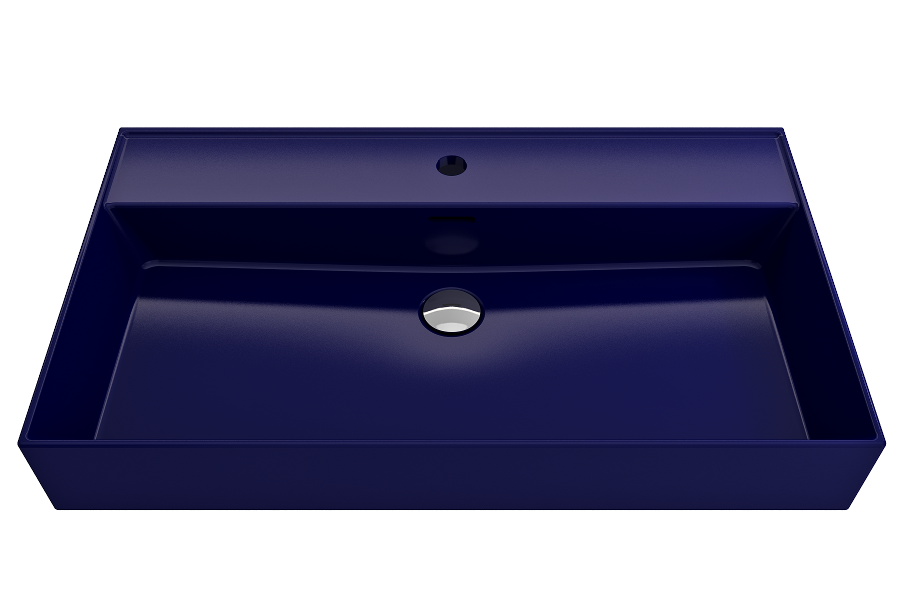 Milano Wall-Mounted Sink Fireclay 32 in. 1-Hole with Overflow 1377
