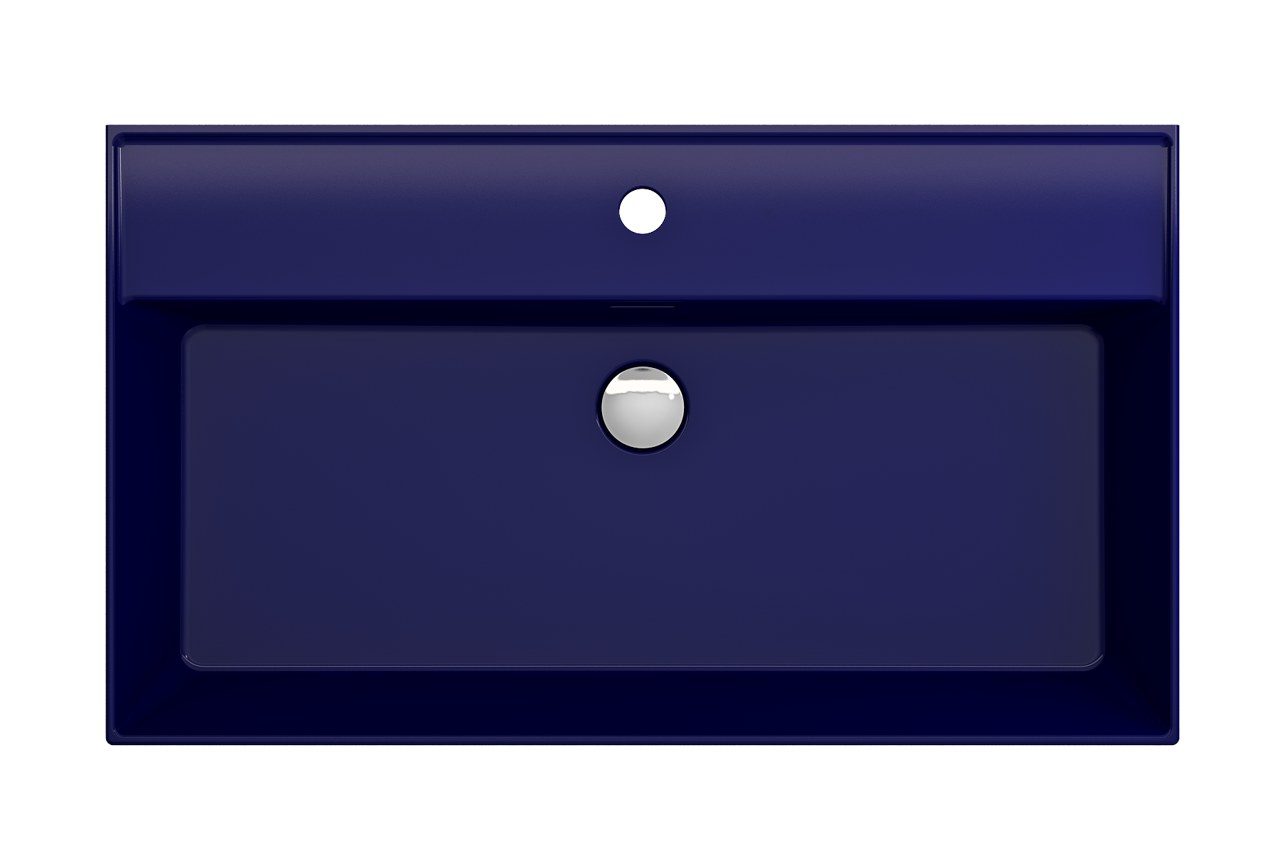 Milano Wall-Mounted Sink Fireclay 32 in. 1-Hole with Overflow 1377