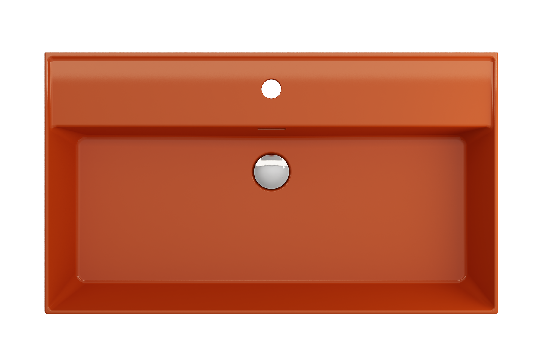 Milano Wall-Mounted Sink Fireclay 32 in. 1-Hole with Overflow 1377