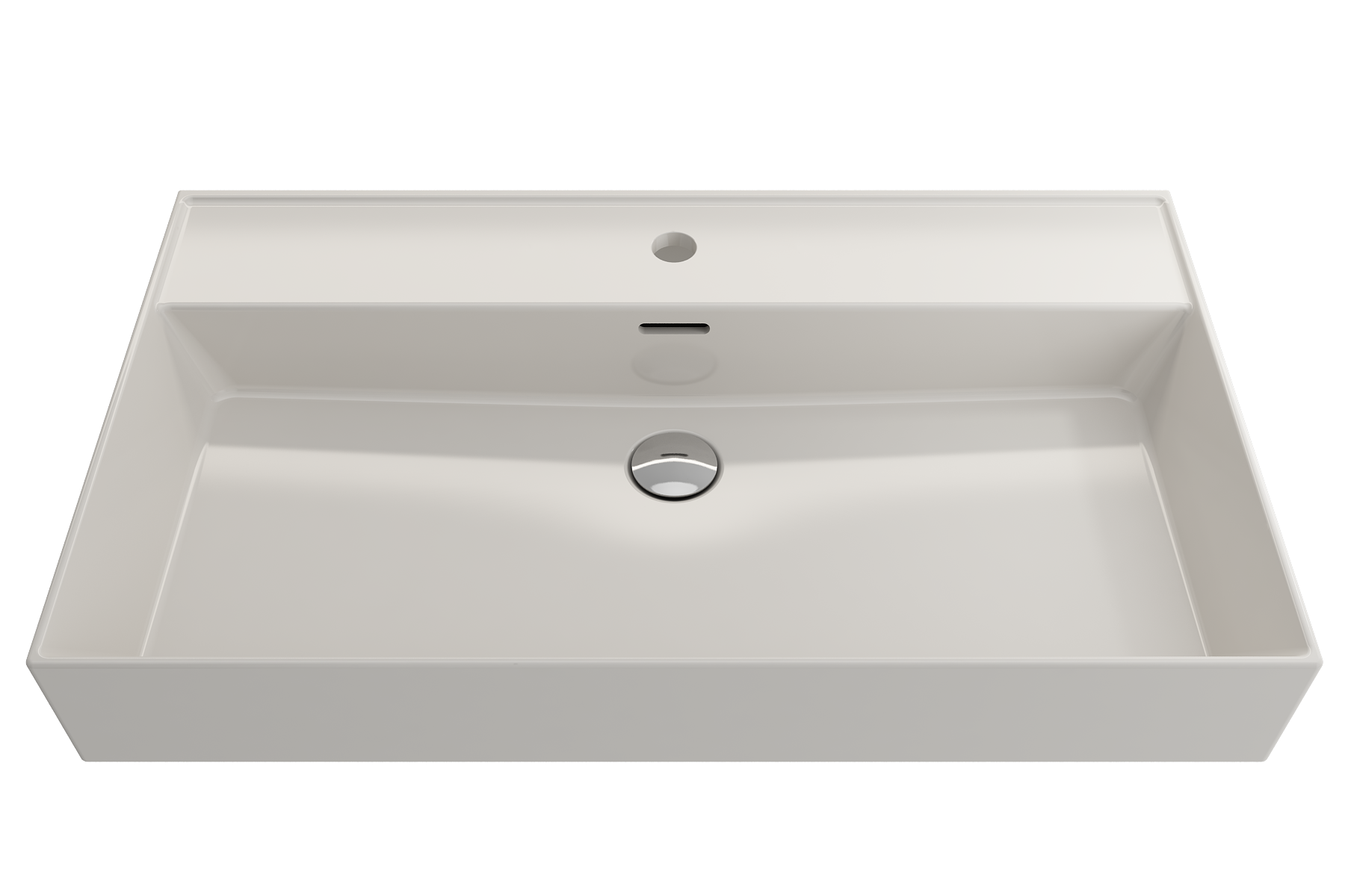 Milano Wall-Mounted Sink Fireclay 32 in. 1-Hole with Overflow 1377