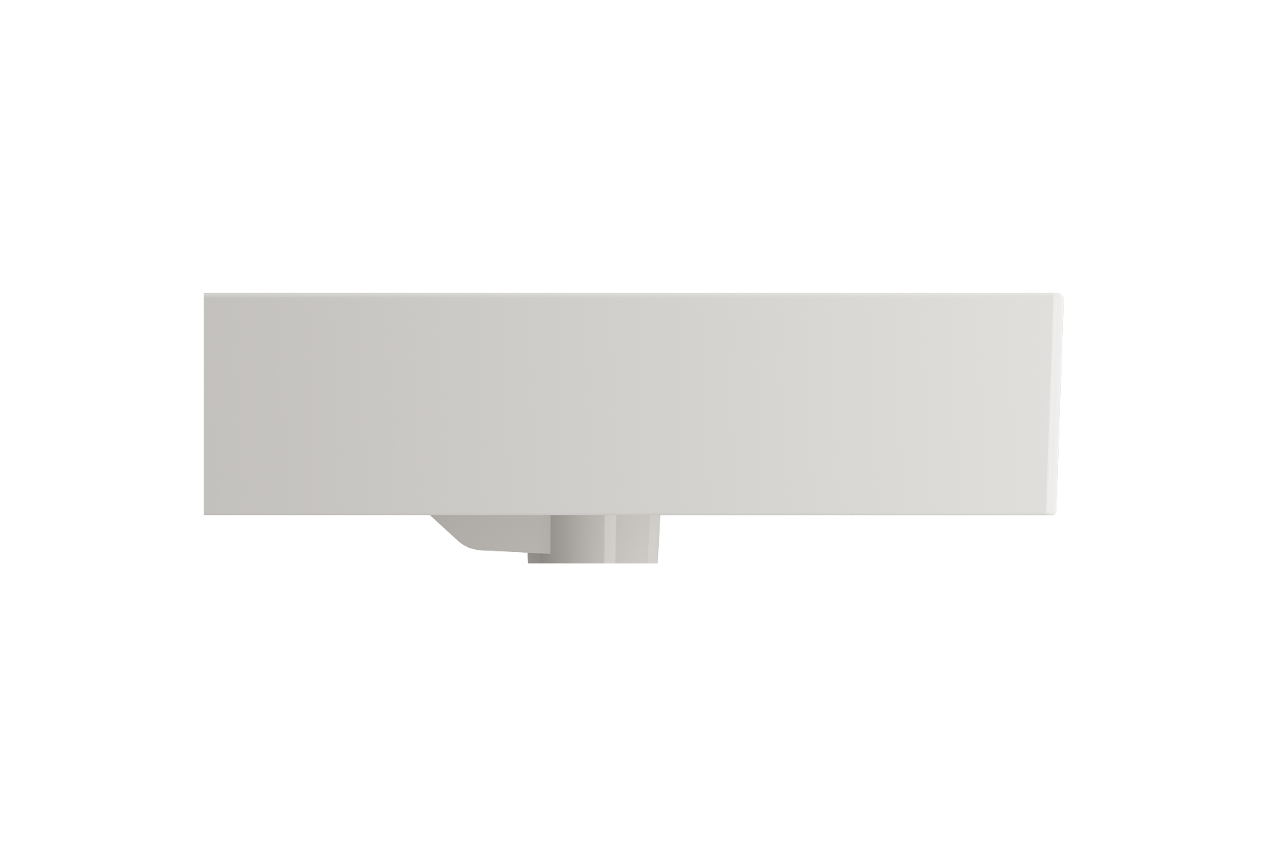 Milano Wall-Mounted Sink Fireclay 32 in. 1-Hole with Overflow 1377