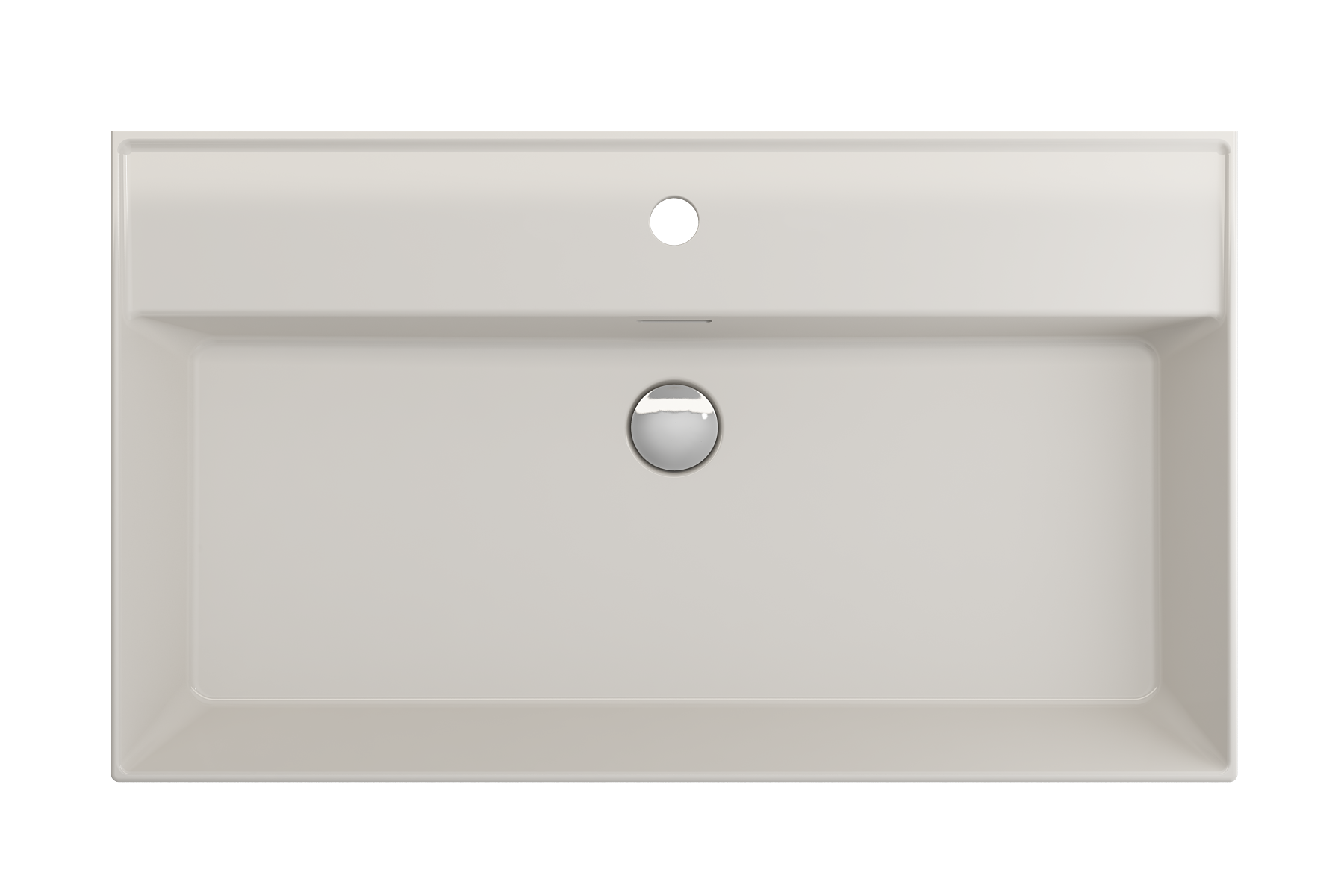 Milano Wall-Mounted Sink Fireclay 32 in. 1-Hole with Overflow 1377