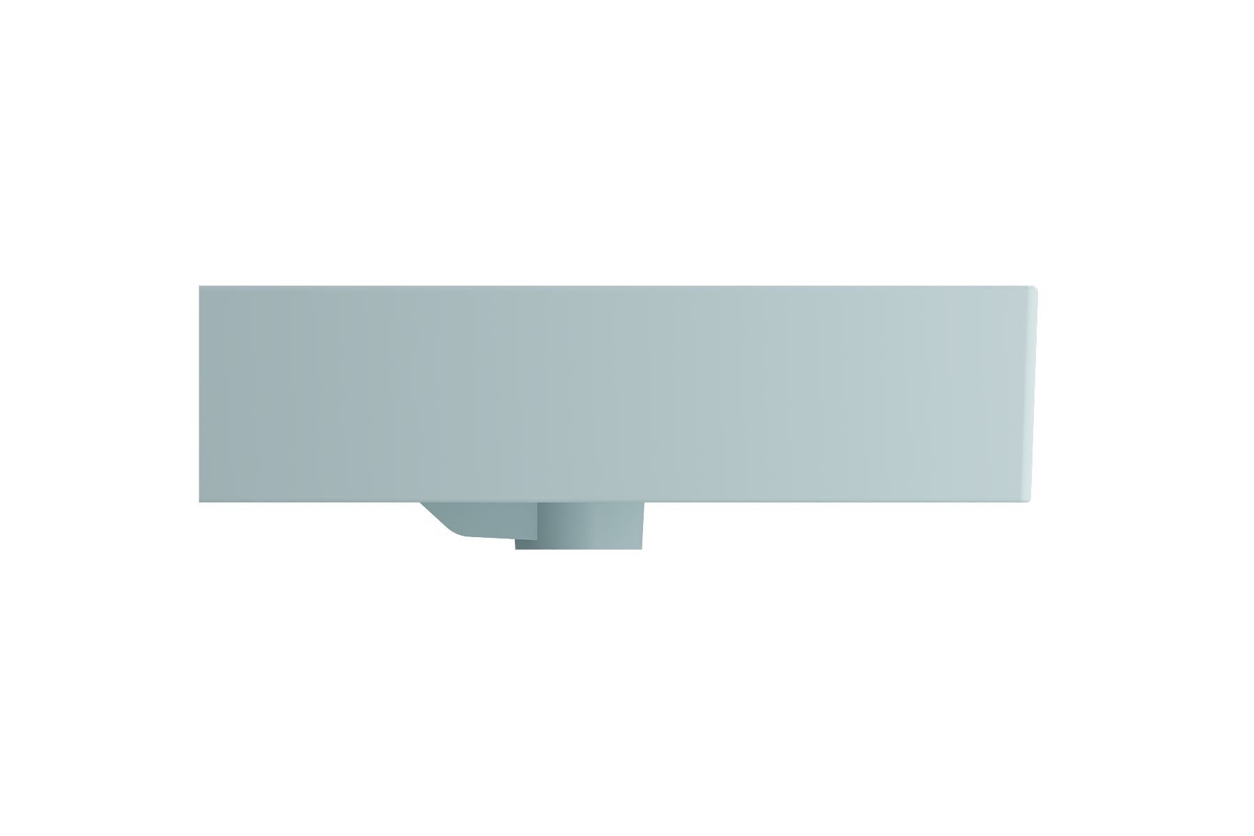 Milano Wall-Mounted Sink Fireclay 32 in. 1-Hole with Overflow 1377