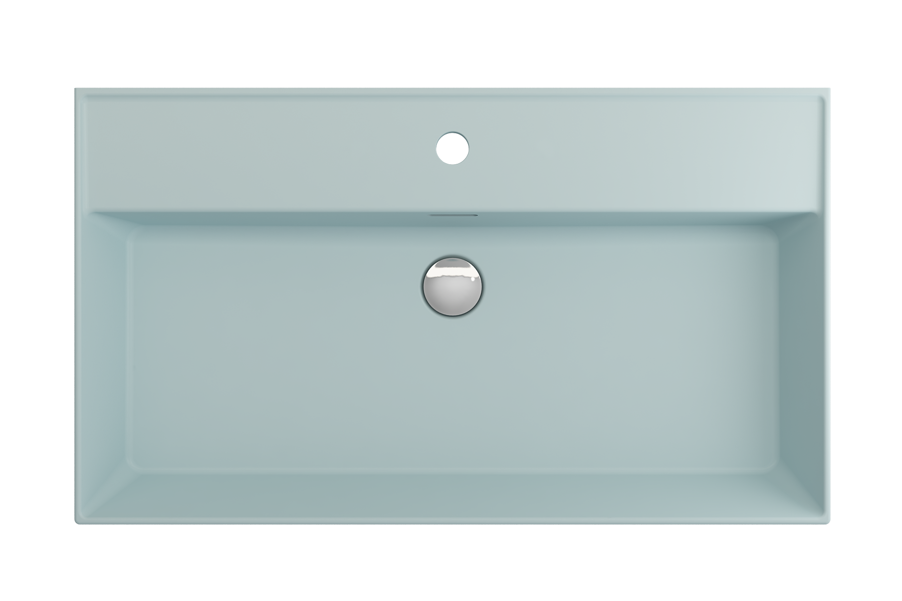 Milano Wall-Mounted Sink Fireclay 32 in. 1-Hole with Overflow 1377