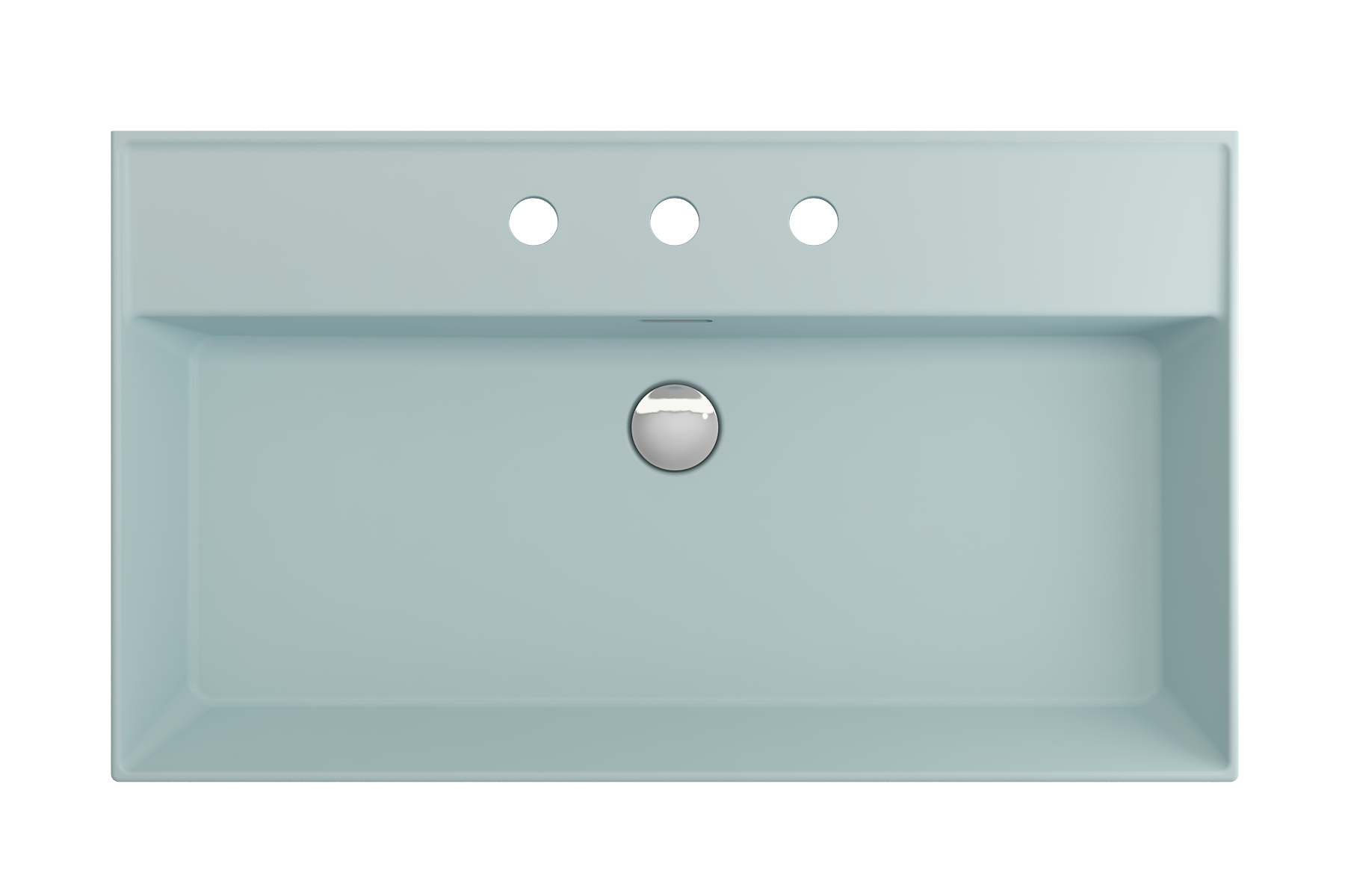 Milano Wall-Mounted Sink Fireclay 32 in. 3-Hole with Overflow 1377