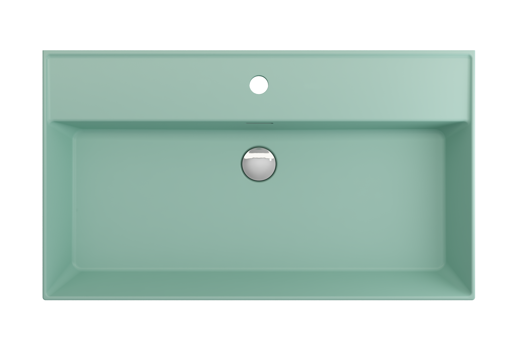 Milano Wall-Mounted Sink Fireclay 32 in. 1-Hole with Overflow 1377