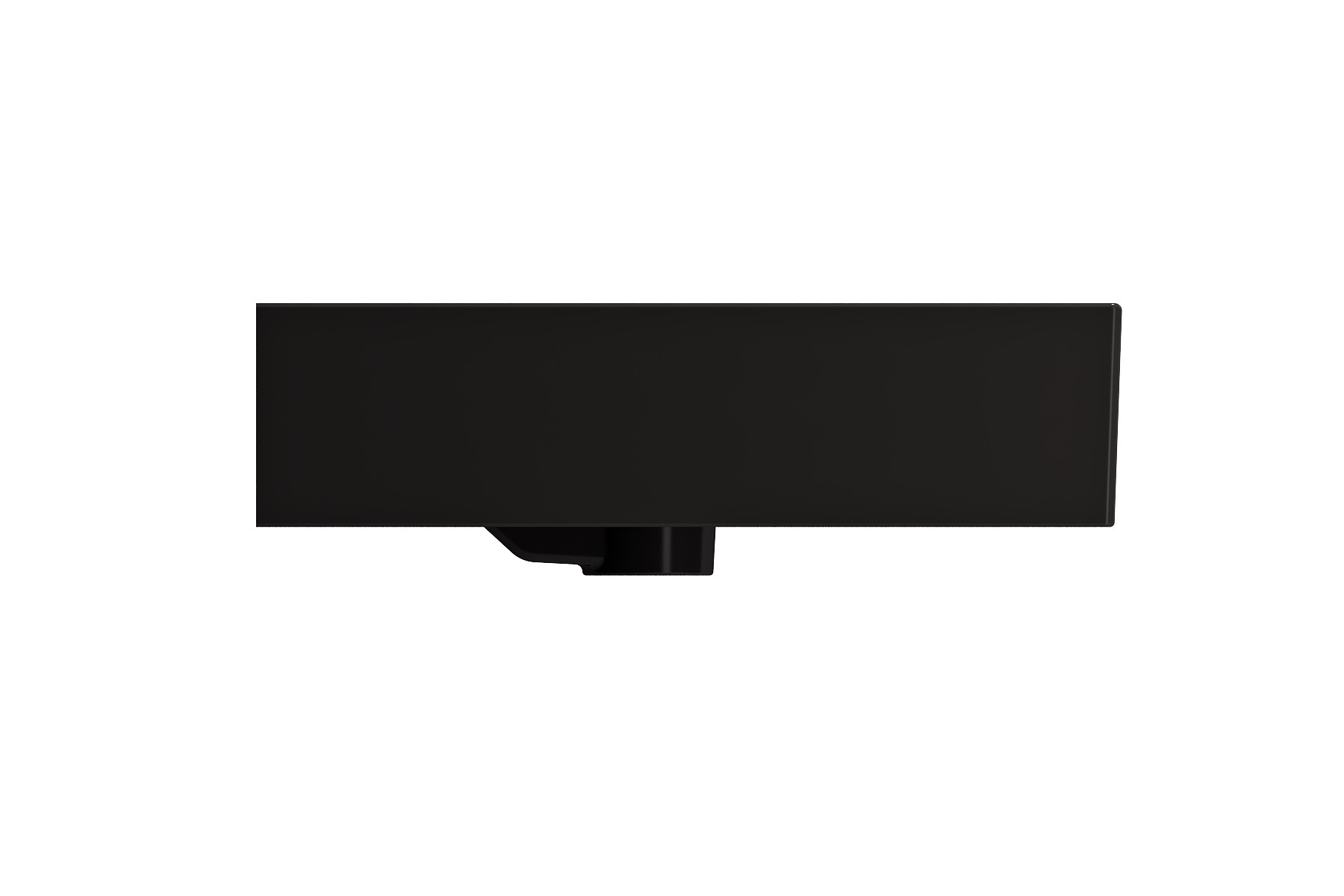 Milano Wall-Mounted Sink Fireclay  39.75 in. 1-Hole with Overflow 1378