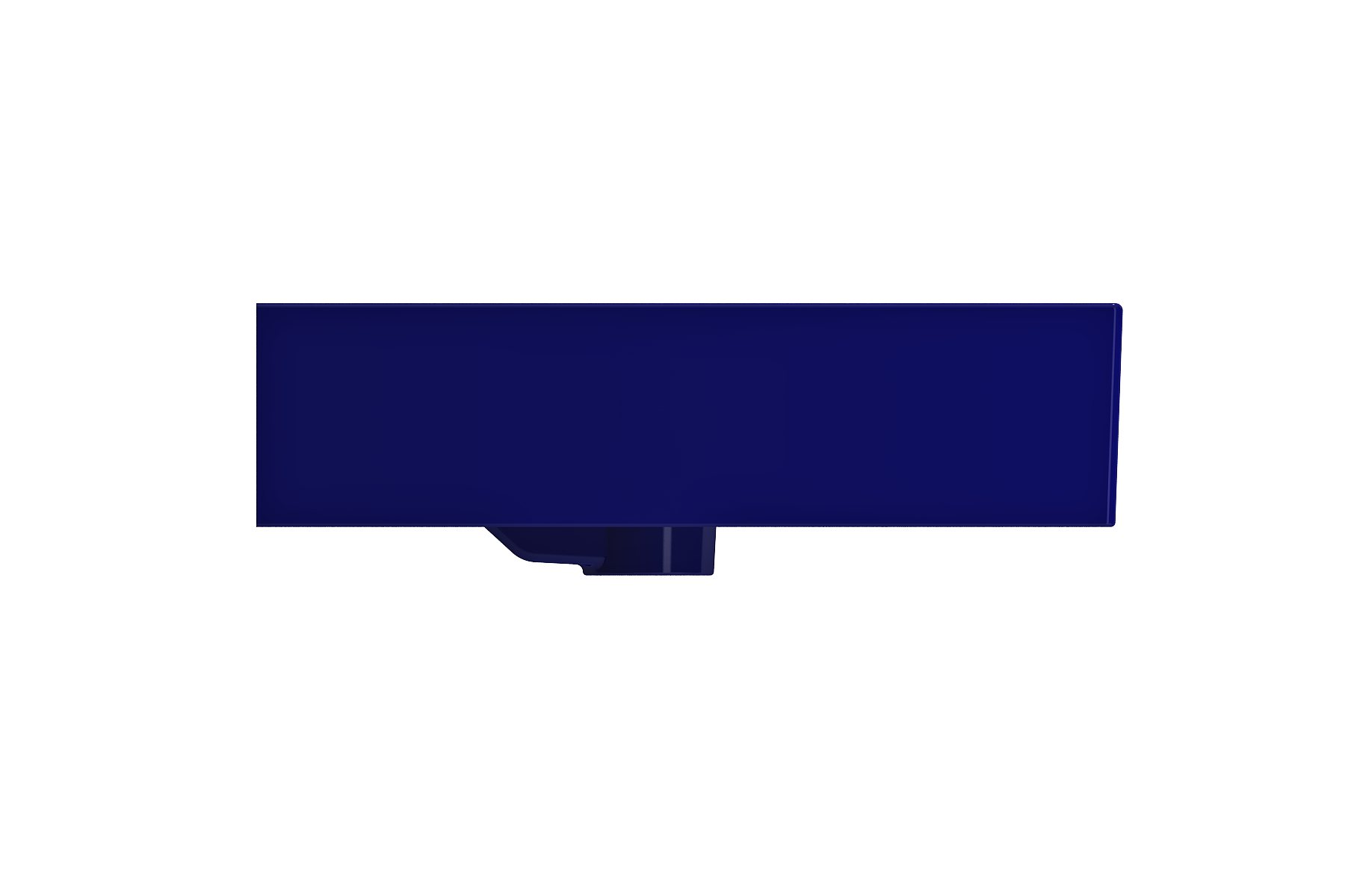 Milano Wall-Mounted Sink Fireclay  39.75 in. 1-Hole with Overflow 1378
