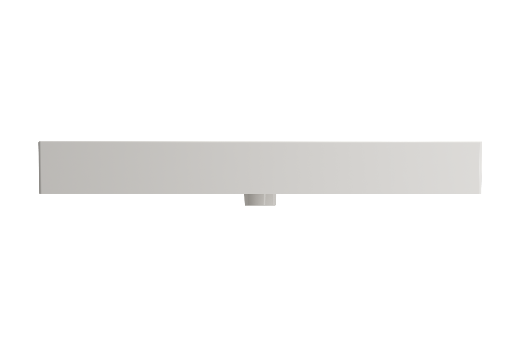 Milano Wall-Mounted Sink Fireclay  39.75 in. 1-Hole with Overflow 1378